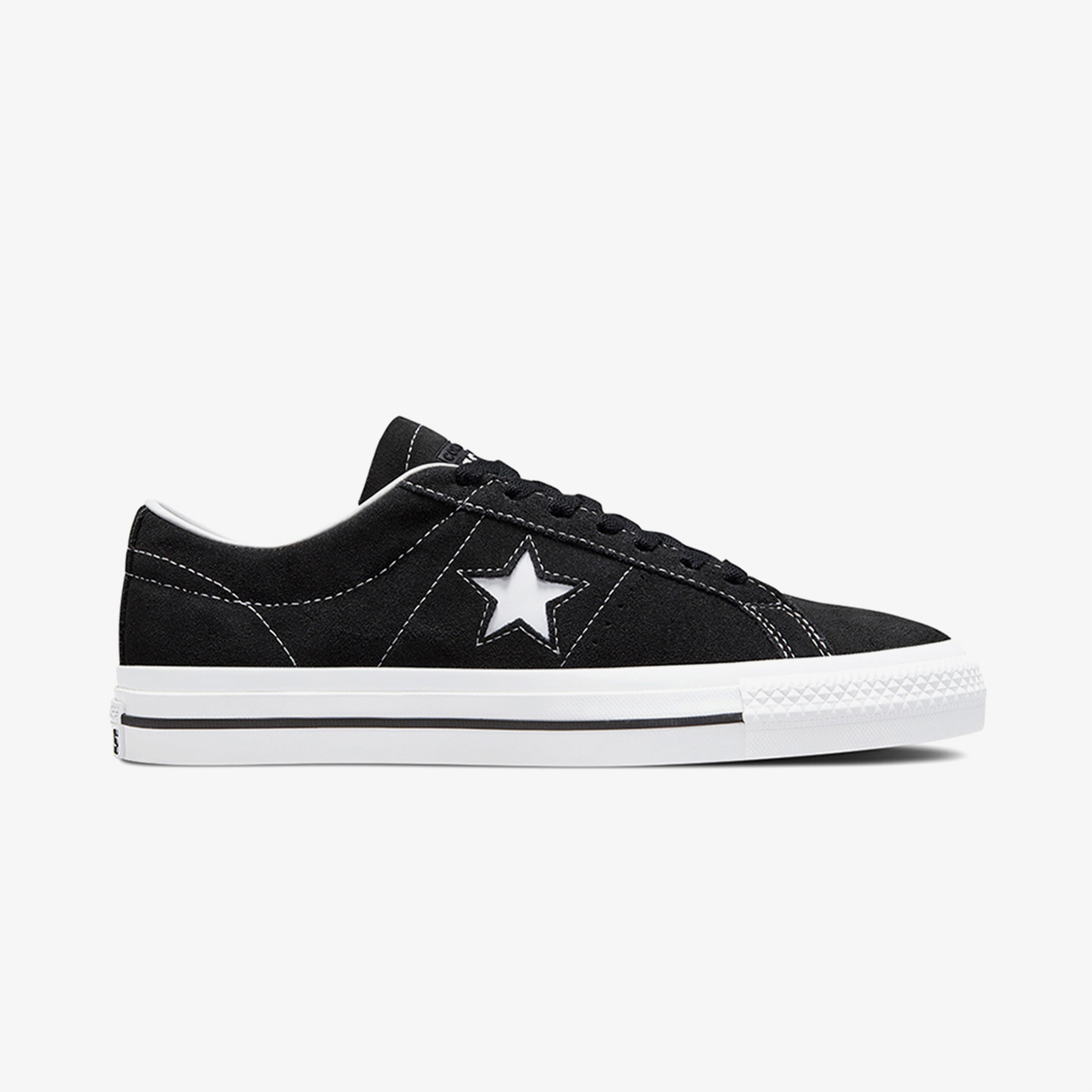 Converse One Star Pro Low Unisex Siyah Deri Sneaker