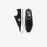 Converse One Star Pro Low Unisex Siyah Deri Sneaker