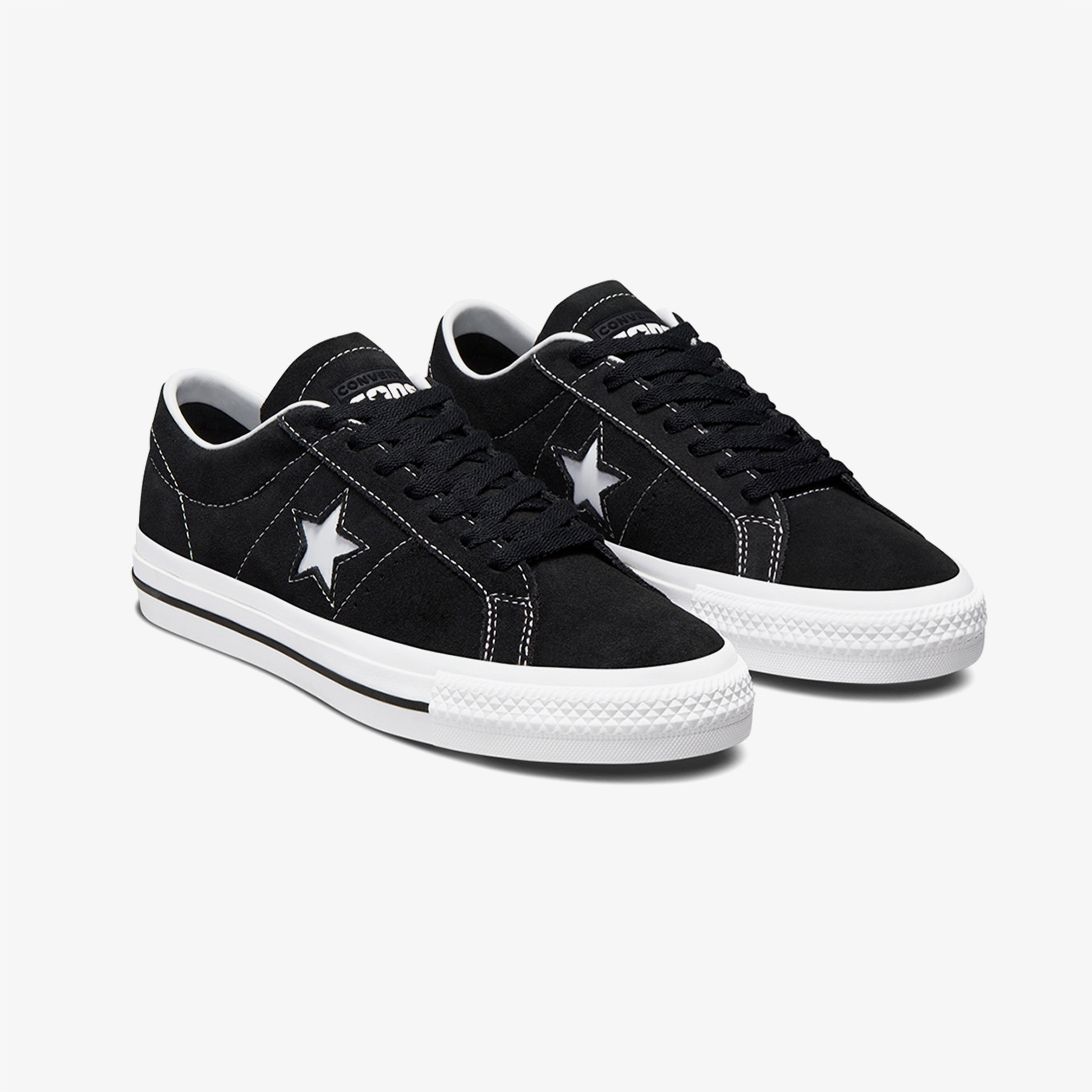 Converse One Star Pro Low Unisex Siyah Deri Sneaker