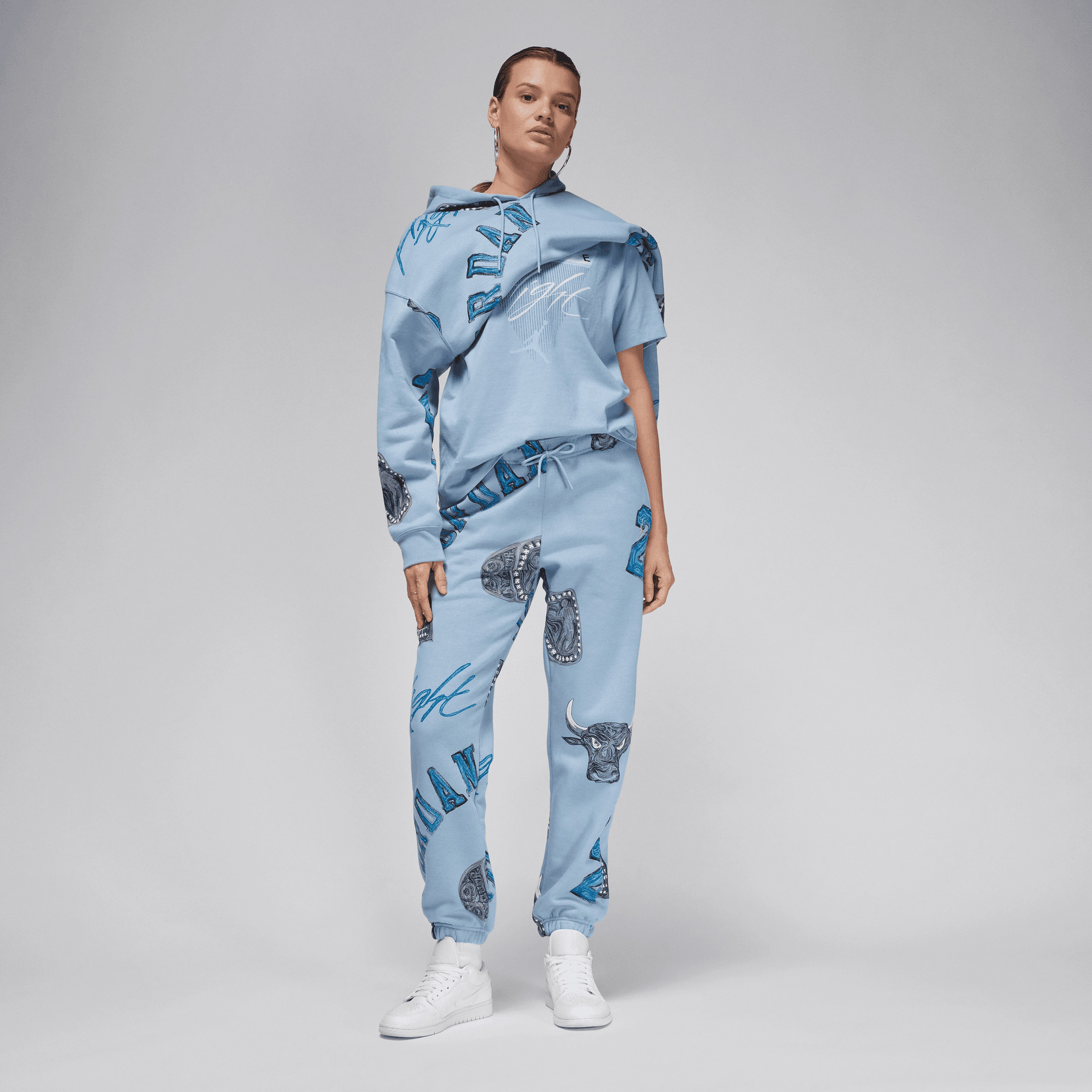 Nike Full Length Kadın Mavi Eşofman Altı