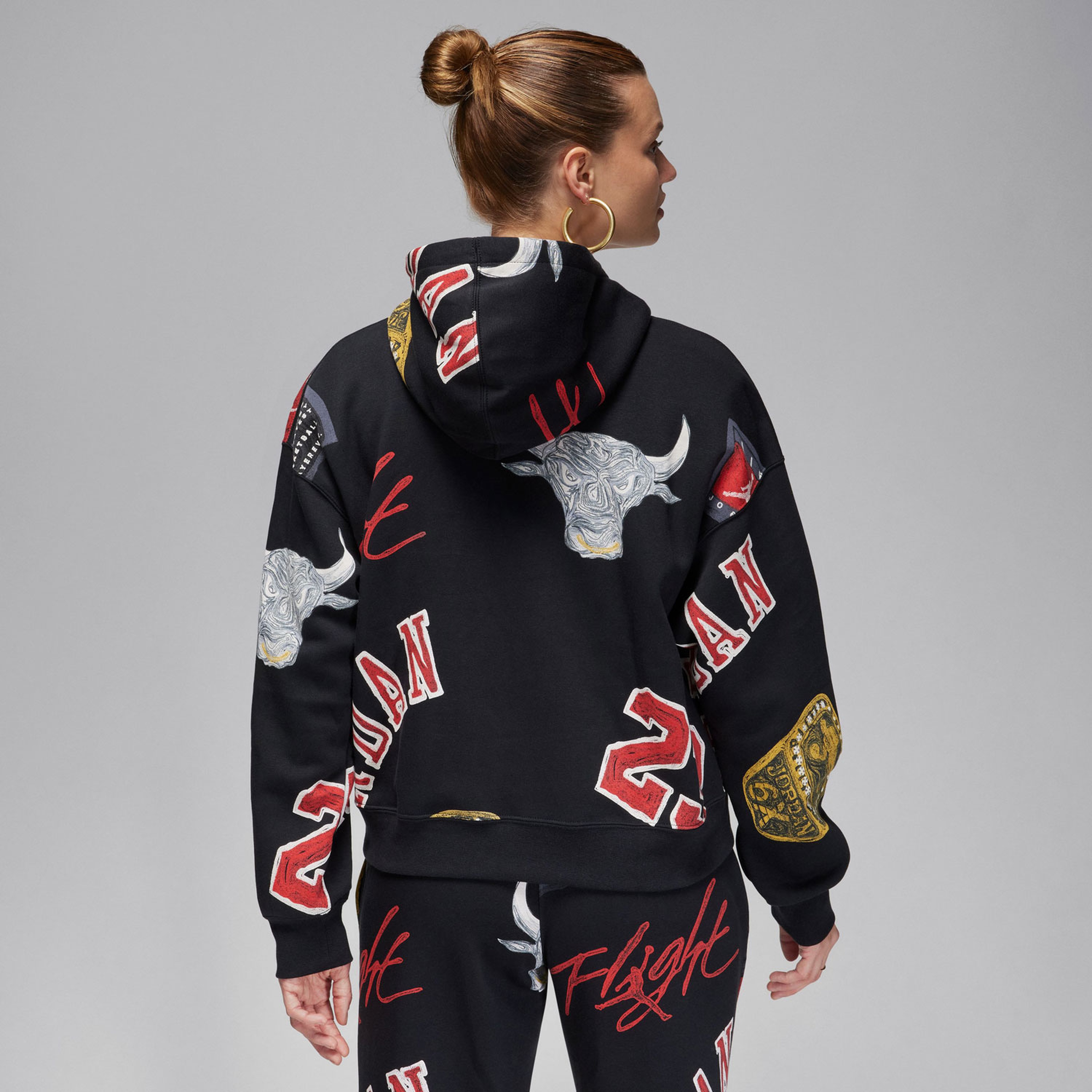 Nike Long Sleeve Top Kadın Siyah Hoodie