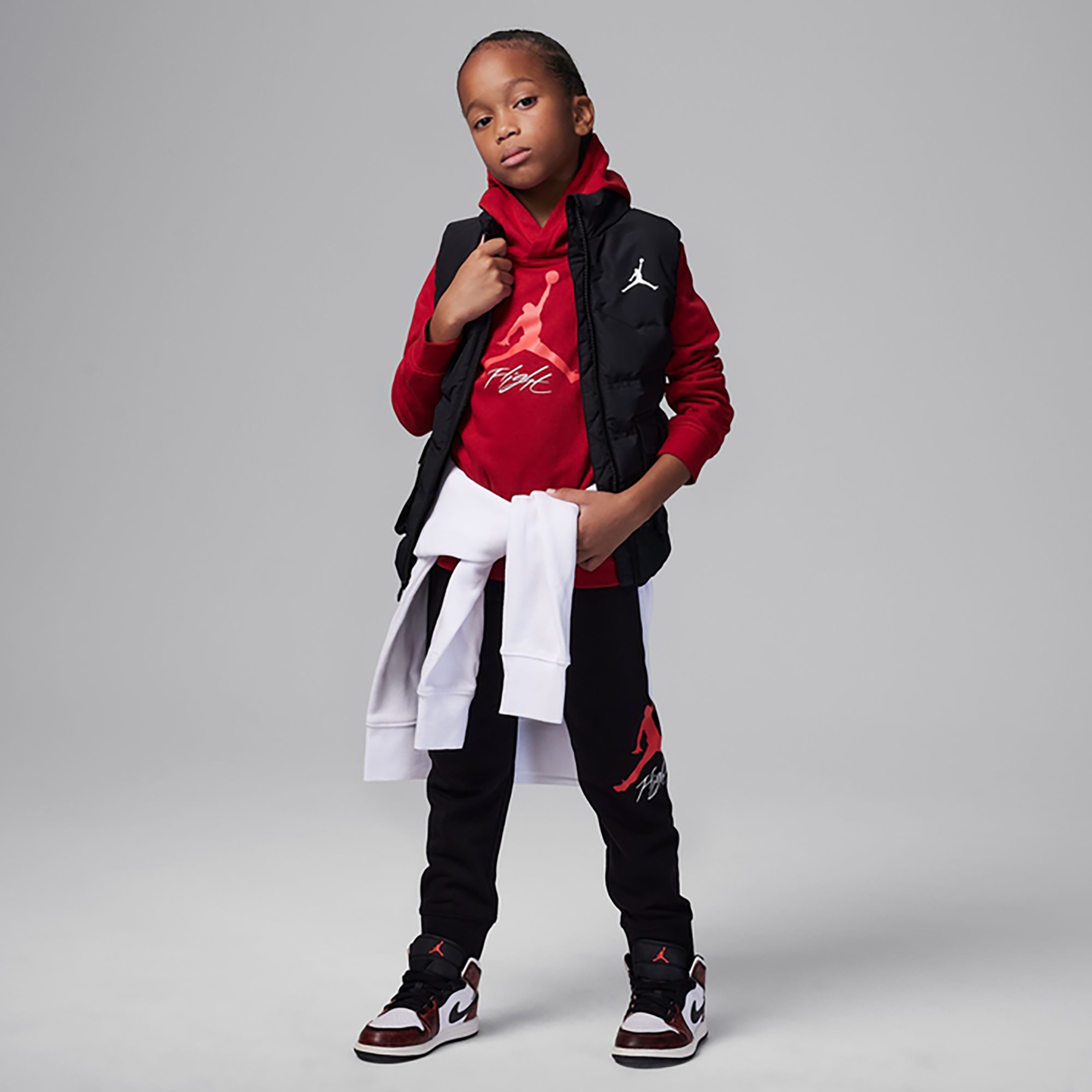 Jordan Jdb Jumpman Flight Ft Po Set Çocuk Siyah Eşofman Altı