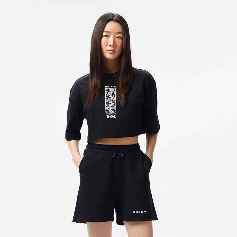 UNITED4 Kadın Siyah T-Shirt