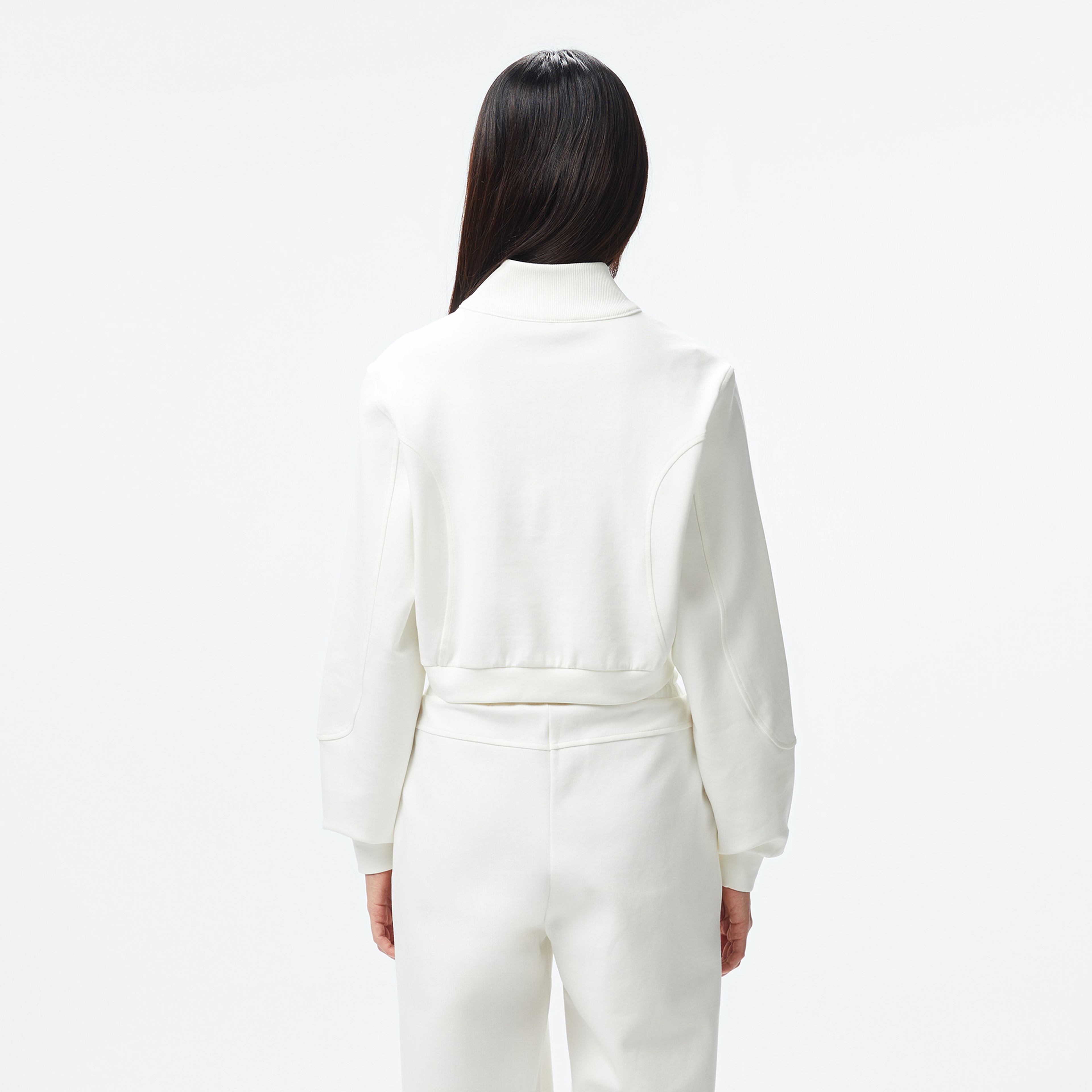 UNITED4 Örme Crop Kadın Ekru Sweatshirt