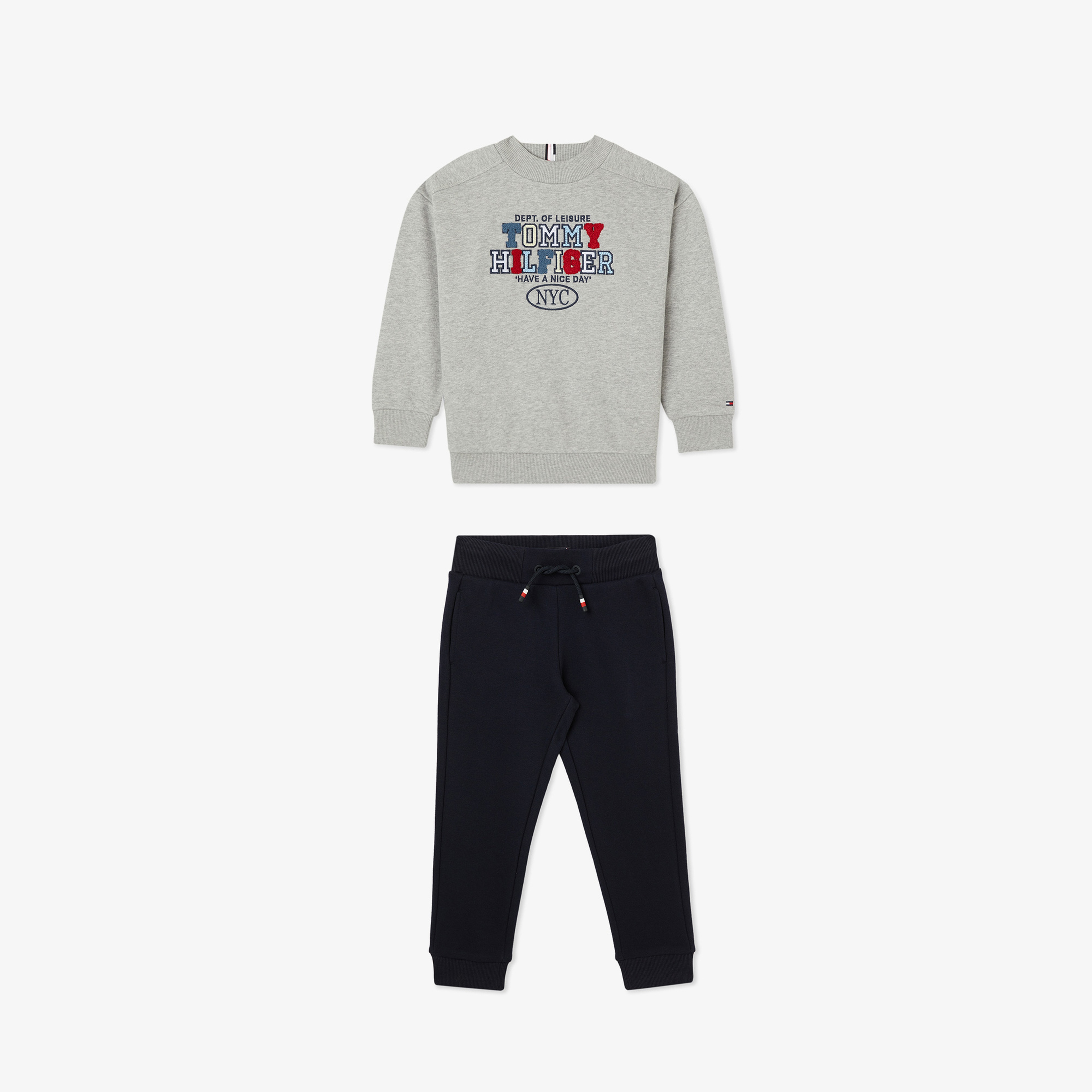 Tommy Hilfiger Sports Embr Tow Çocuk Gri Eşofman Takımı