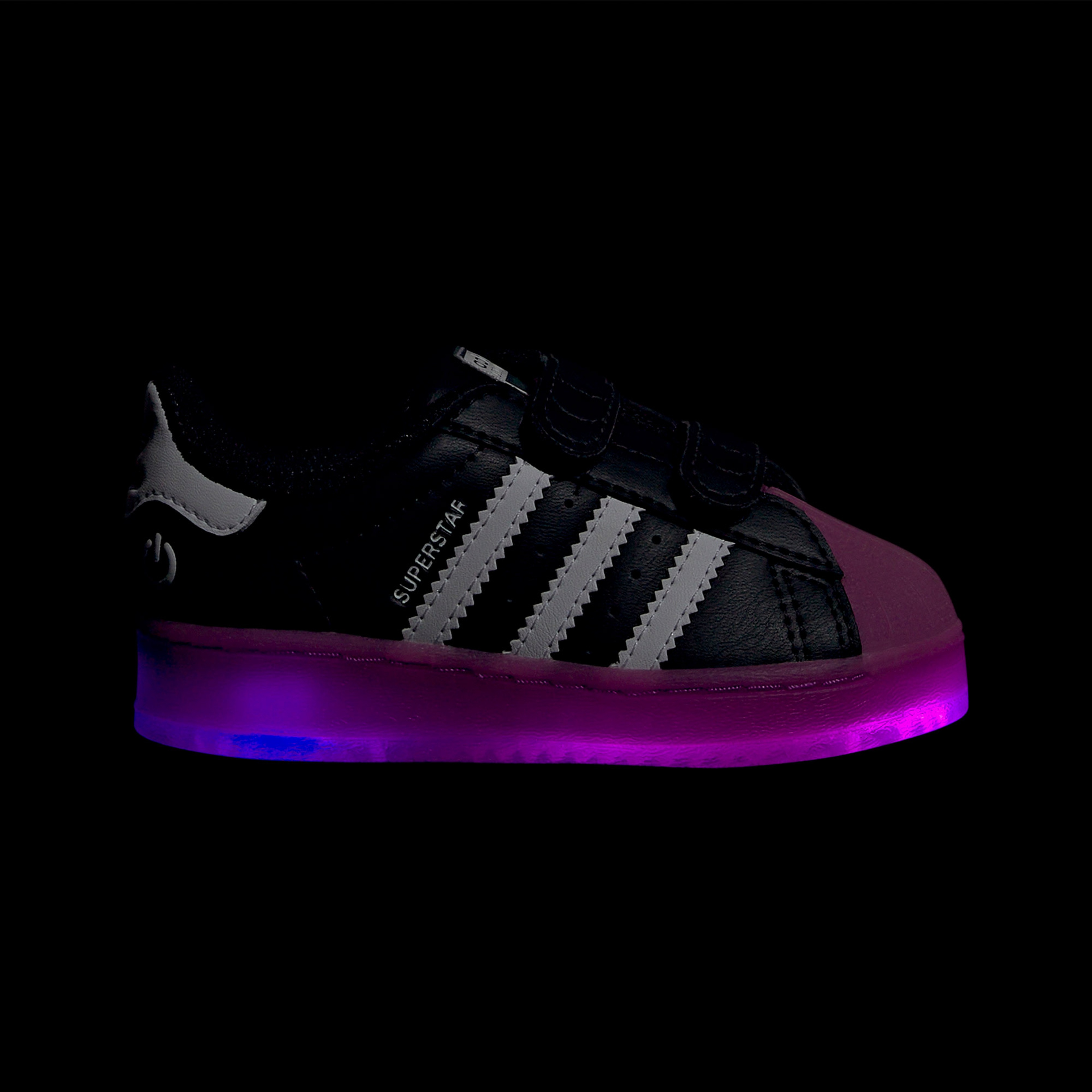 adidas Superstar LED Light Bebek Siyah Ayakkabı
