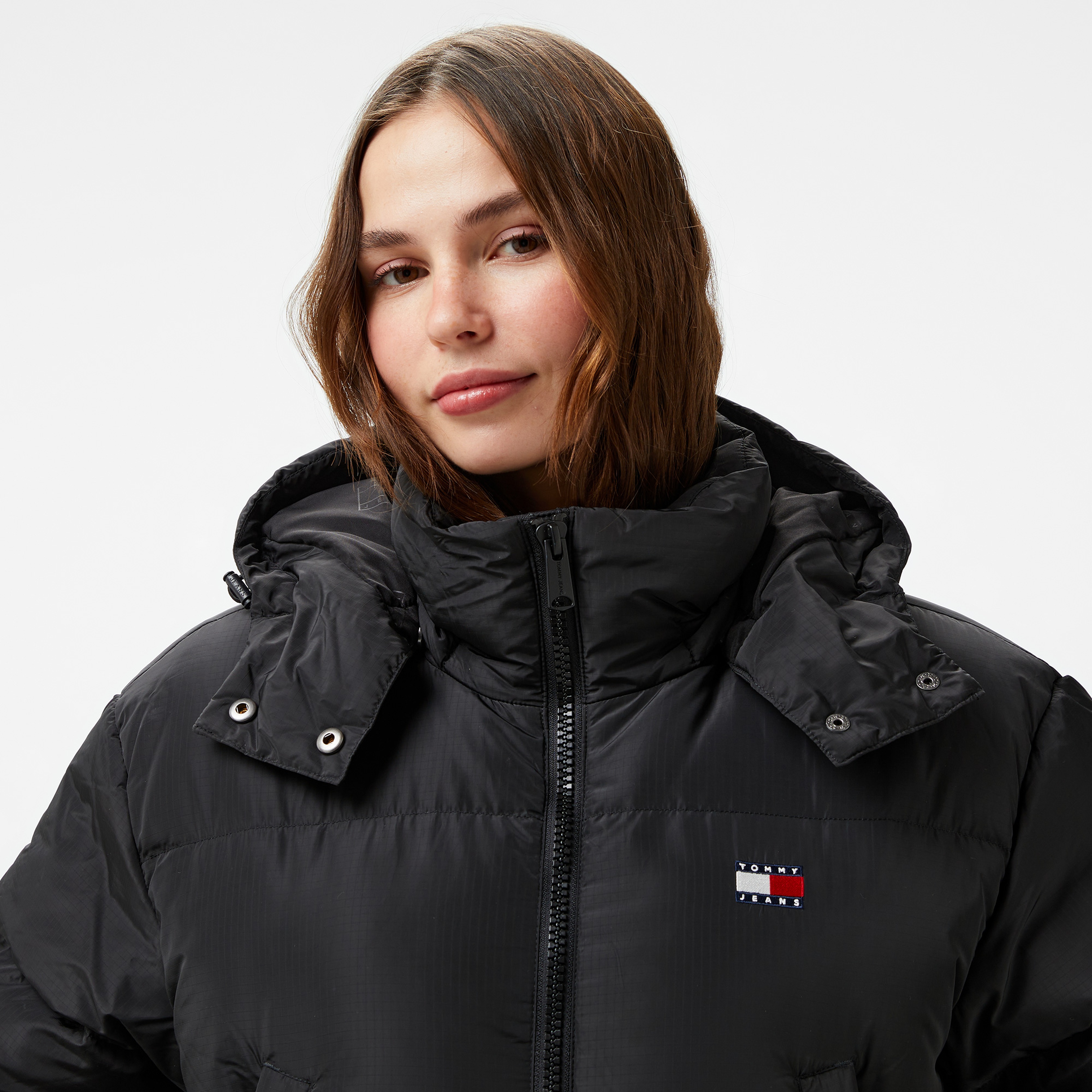 Tommy Jeans Crp Alaska Kadın Siyah Ceket