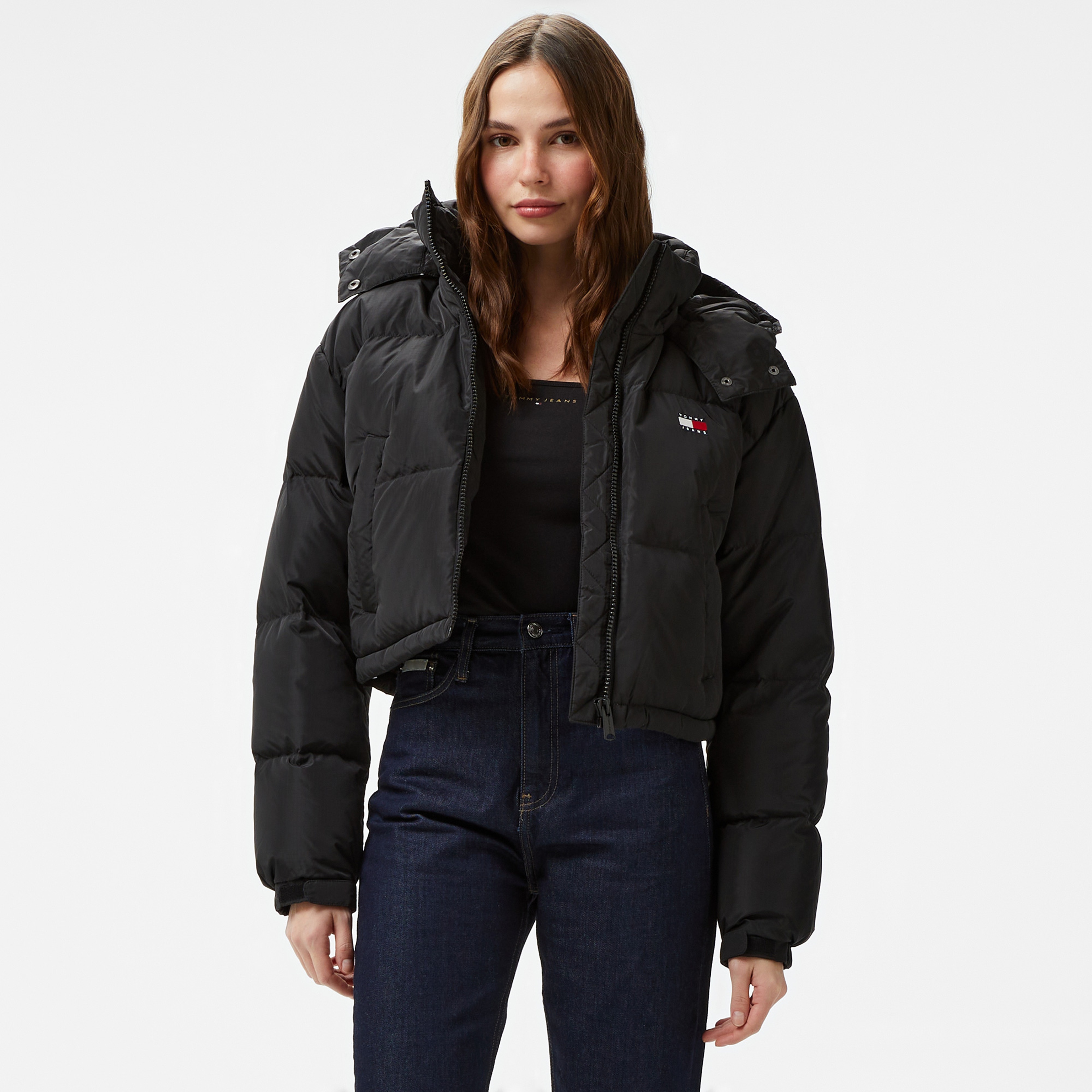 Tommy Jeans Crp Alaska Kadın Siyah Ceket