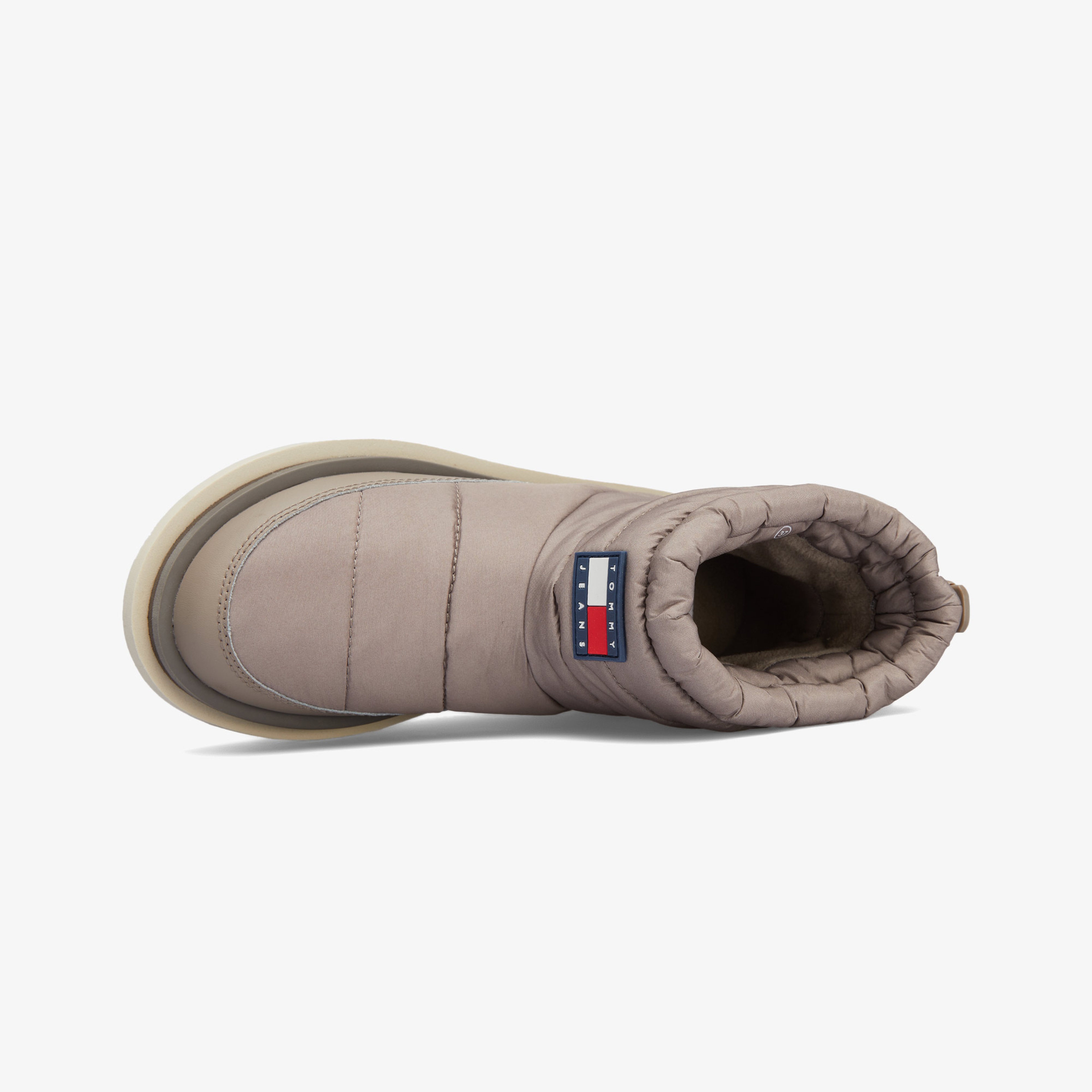 Tommy Jeans Padded Flat Kadın Bej Bot