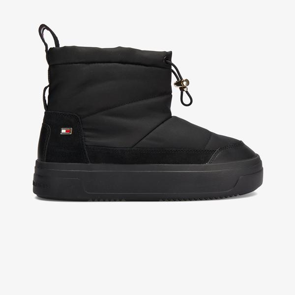 Tommy Hilfiger Flag Kadın Siyah Bot