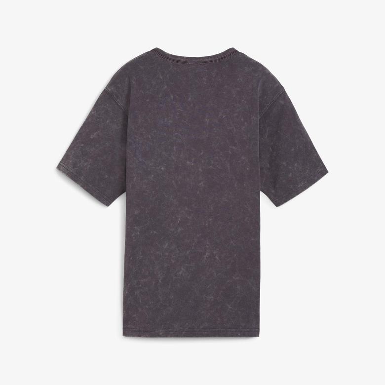 Puma Dare To Relaxed Washed Kadın Gri T-Shirt