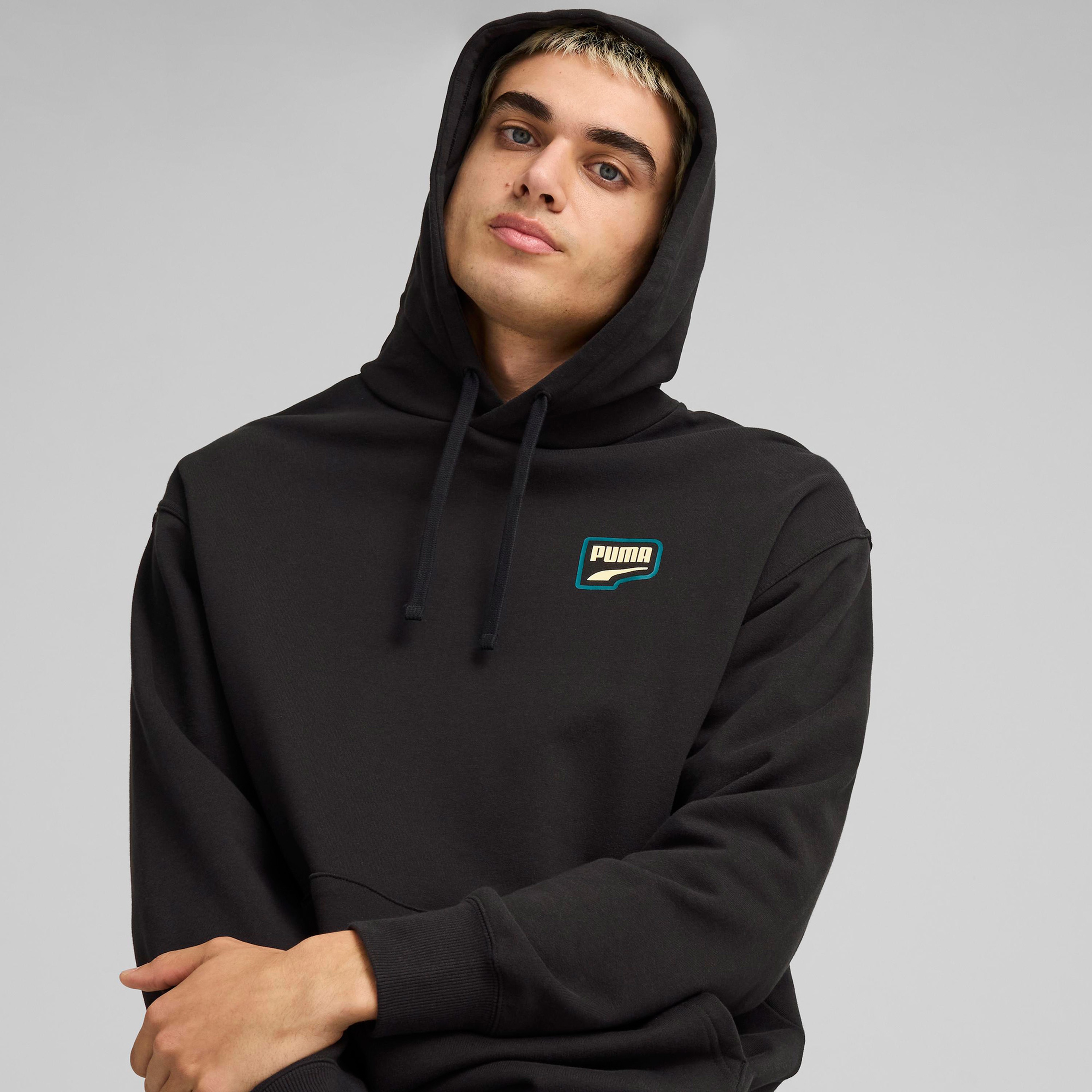 Puma Downtown Graphic Hoodie Unisex Siyah Hoodie