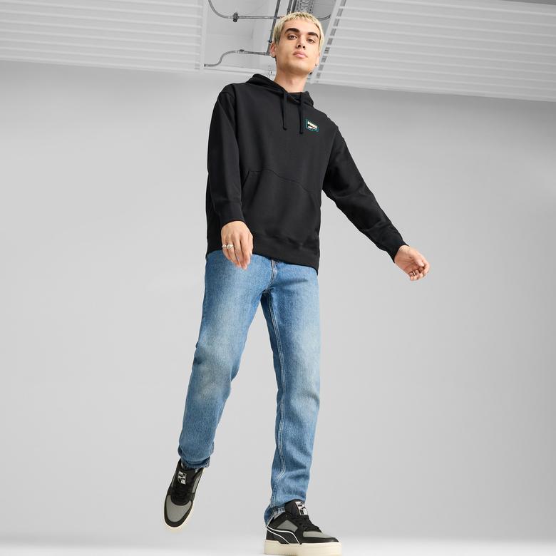 Puma Downtown Graphic Hoodie Unisex Siyah Hoodie