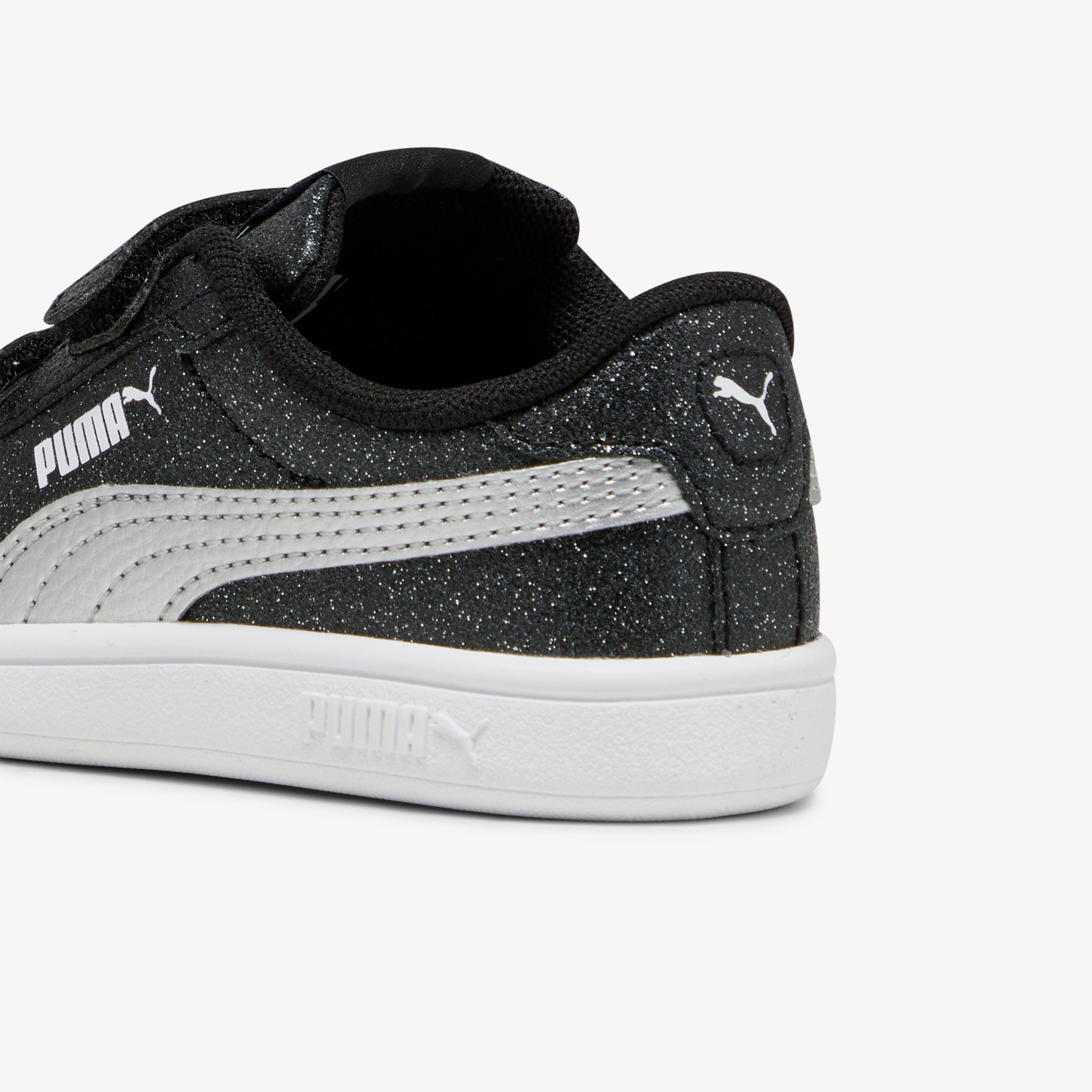 Puma Smash 3.0 Glitz Glam Bebek Siyah Simli Spor Ayakkabı