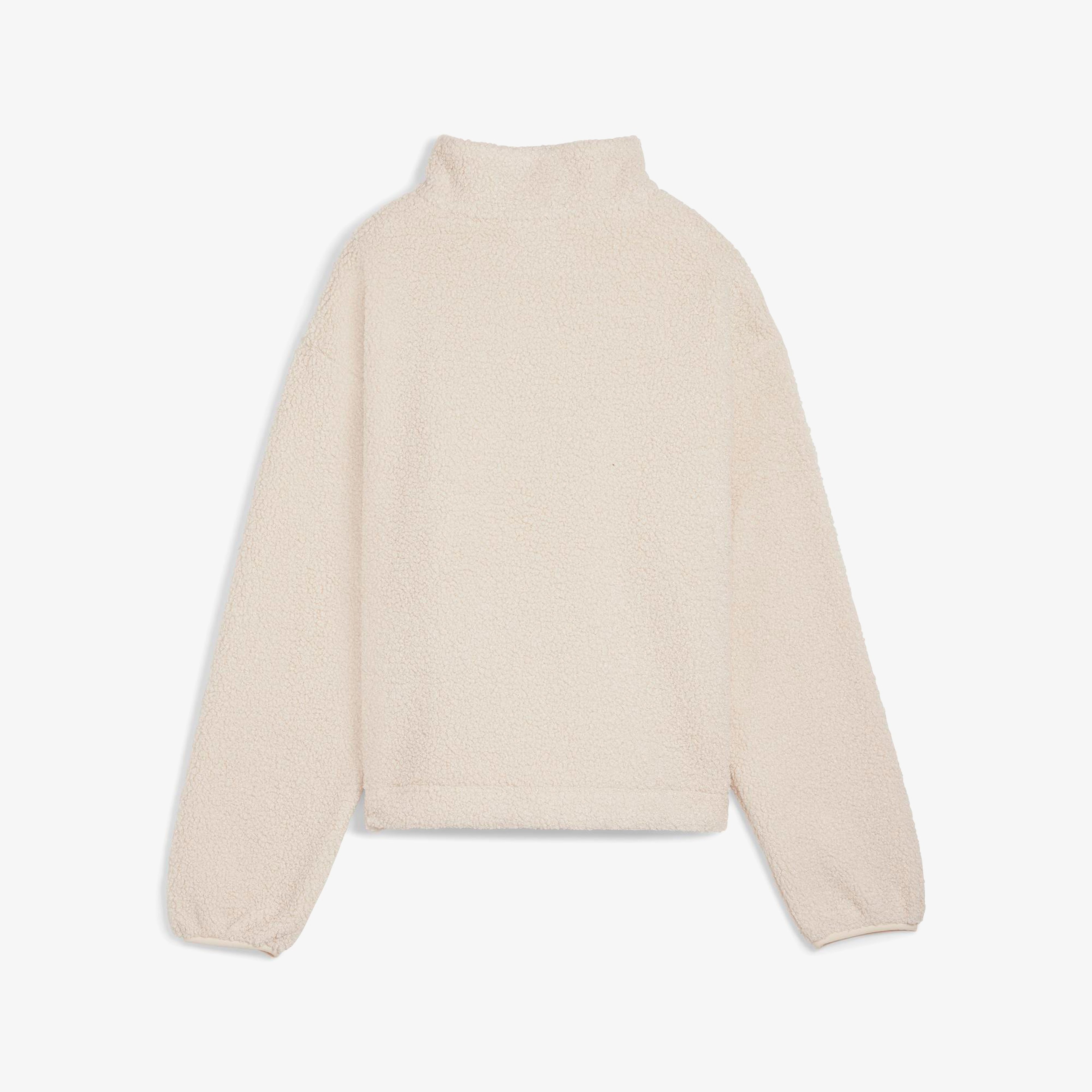 Puma Classics Winterized Half-Zip Kadın Krem Polar Sweatshirt