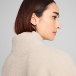 Puma Classics Winterized Half-Zip Kadın Krem Polar Sweatshirt