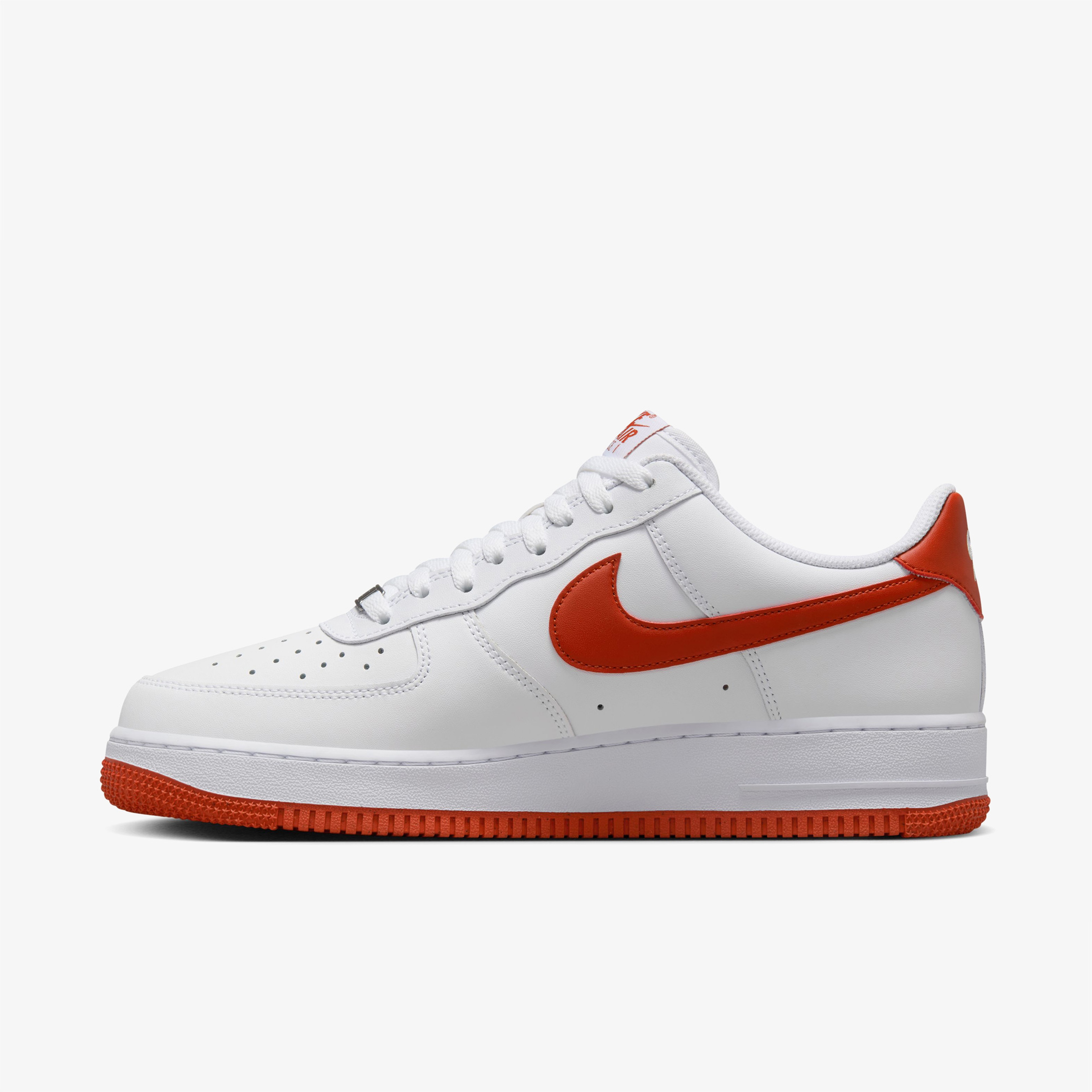 Nike Air Force 1 '07 Erkek Turuncu Beyaz Sneaker