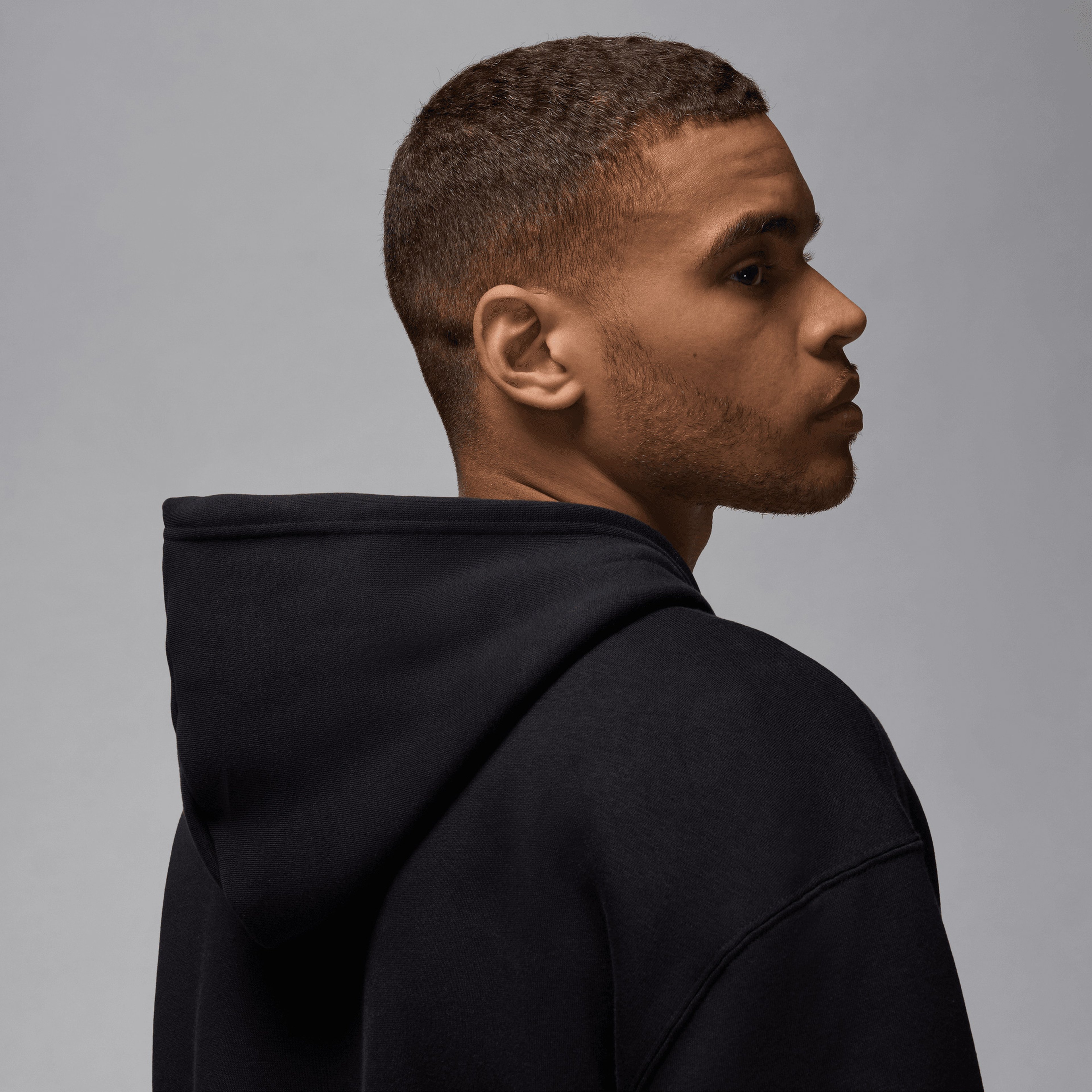 Jordan Essential Fleece Baseline Erkek Siyah Hoodie