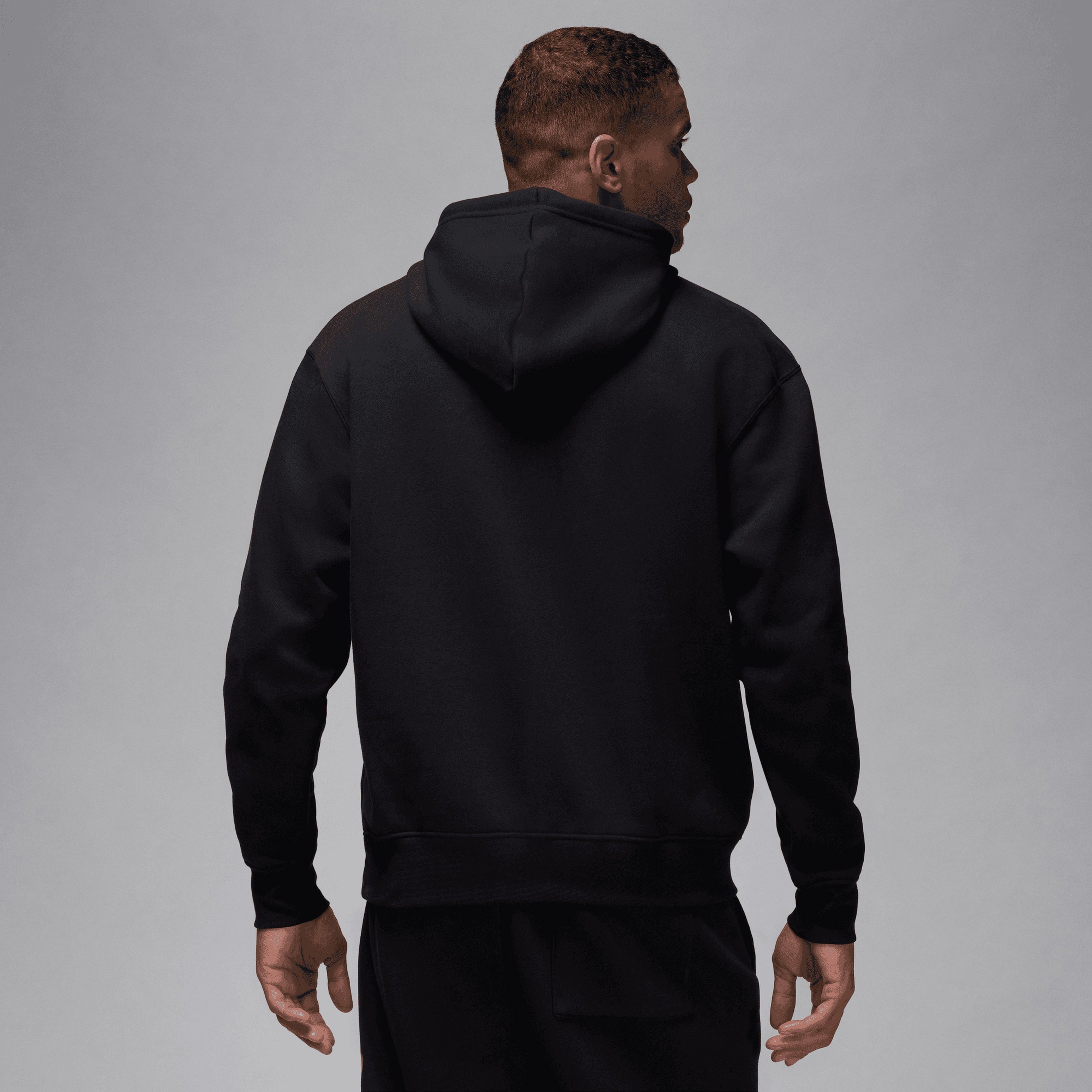 Jordan Essential Fleece Baseline Erkek Siyah Hoodie