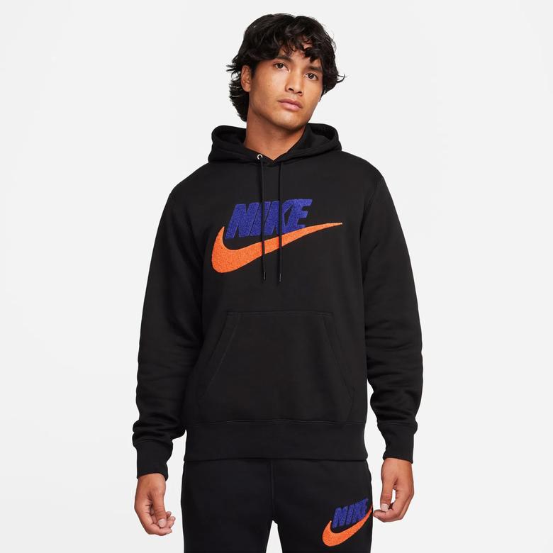 Nike Club Fleece Erkek Siyah Sweatshirt