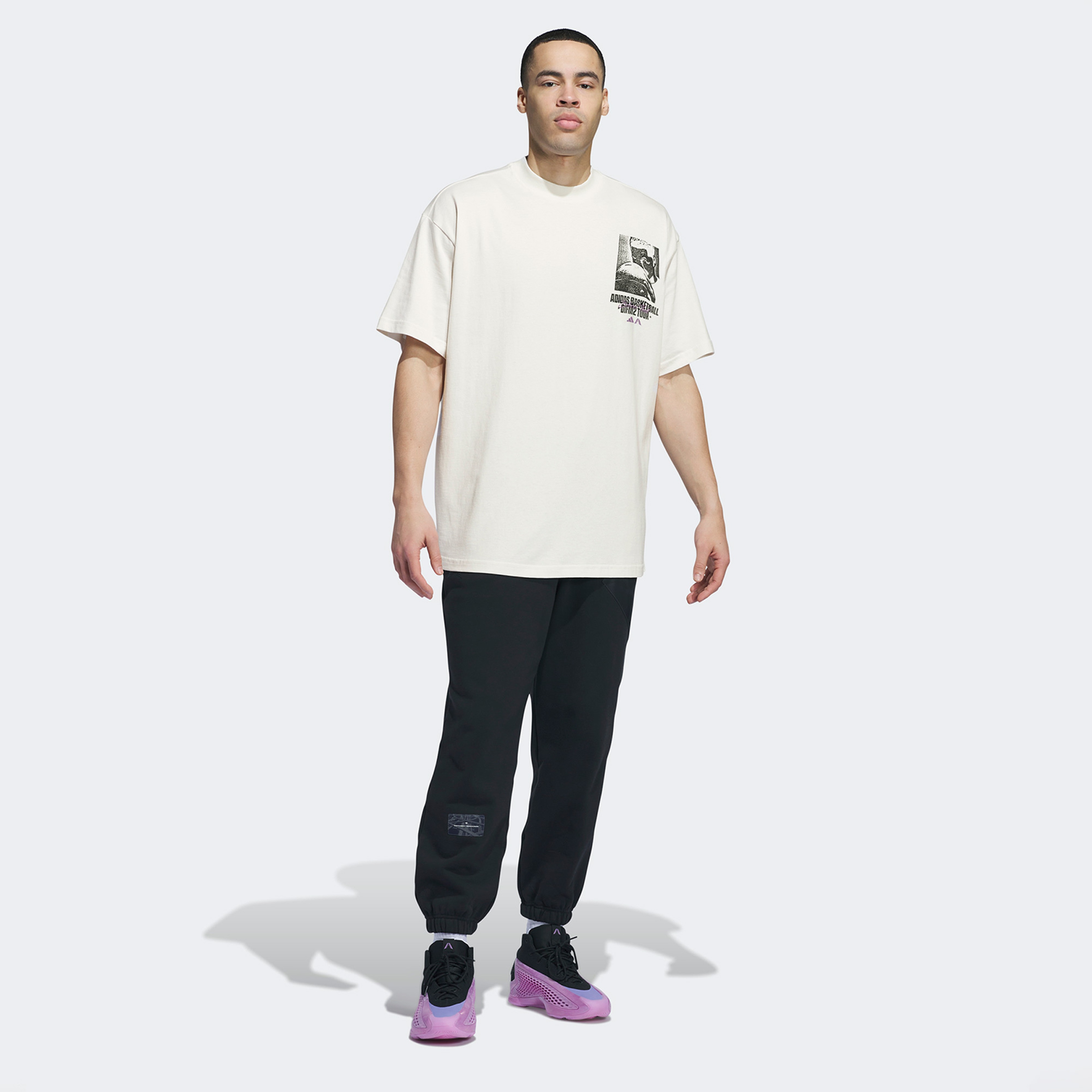adidas A.E. Graphic Erkek Beyaz T-Shirt