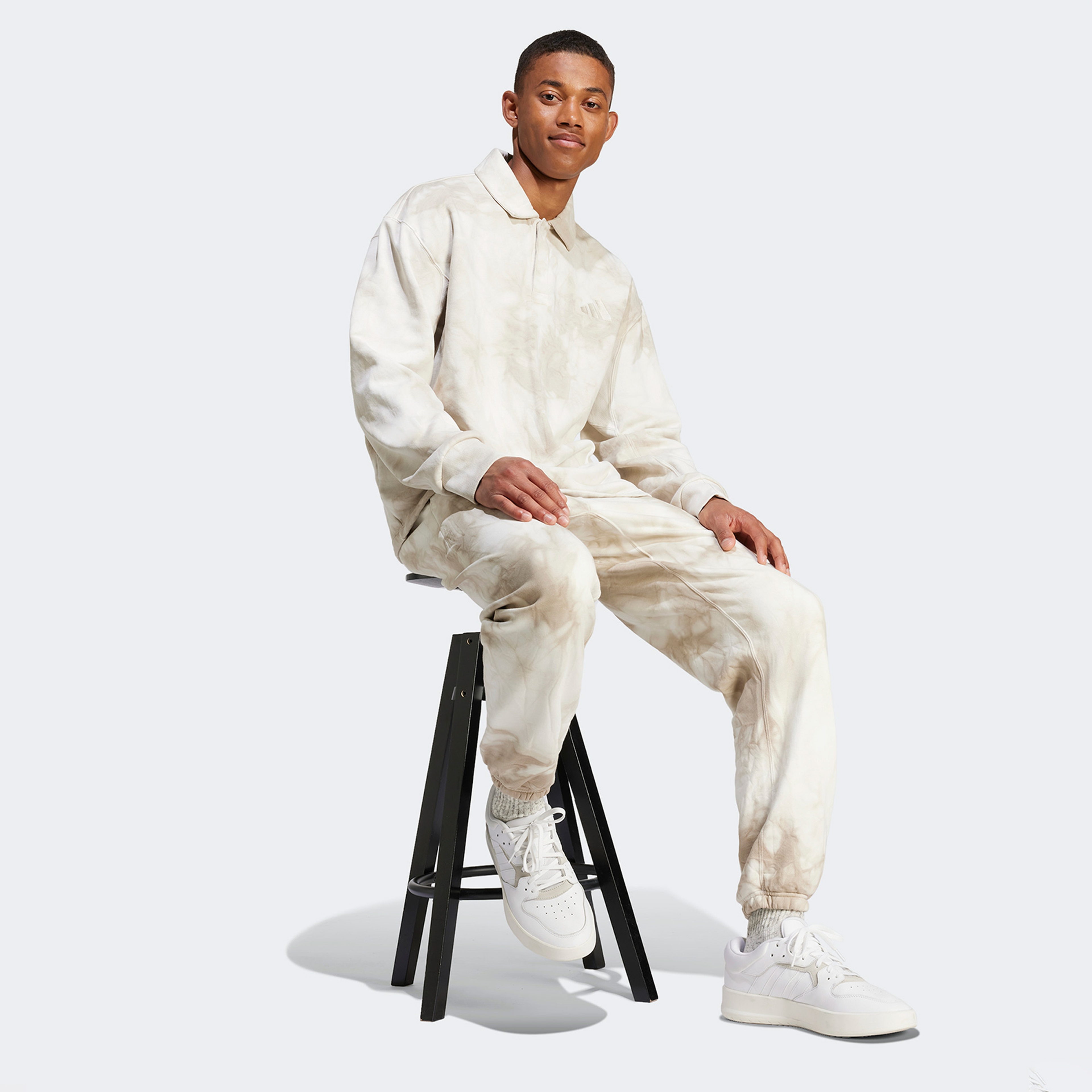 adidas All Szn Fleece Wash  Erkek Bej Hoodie