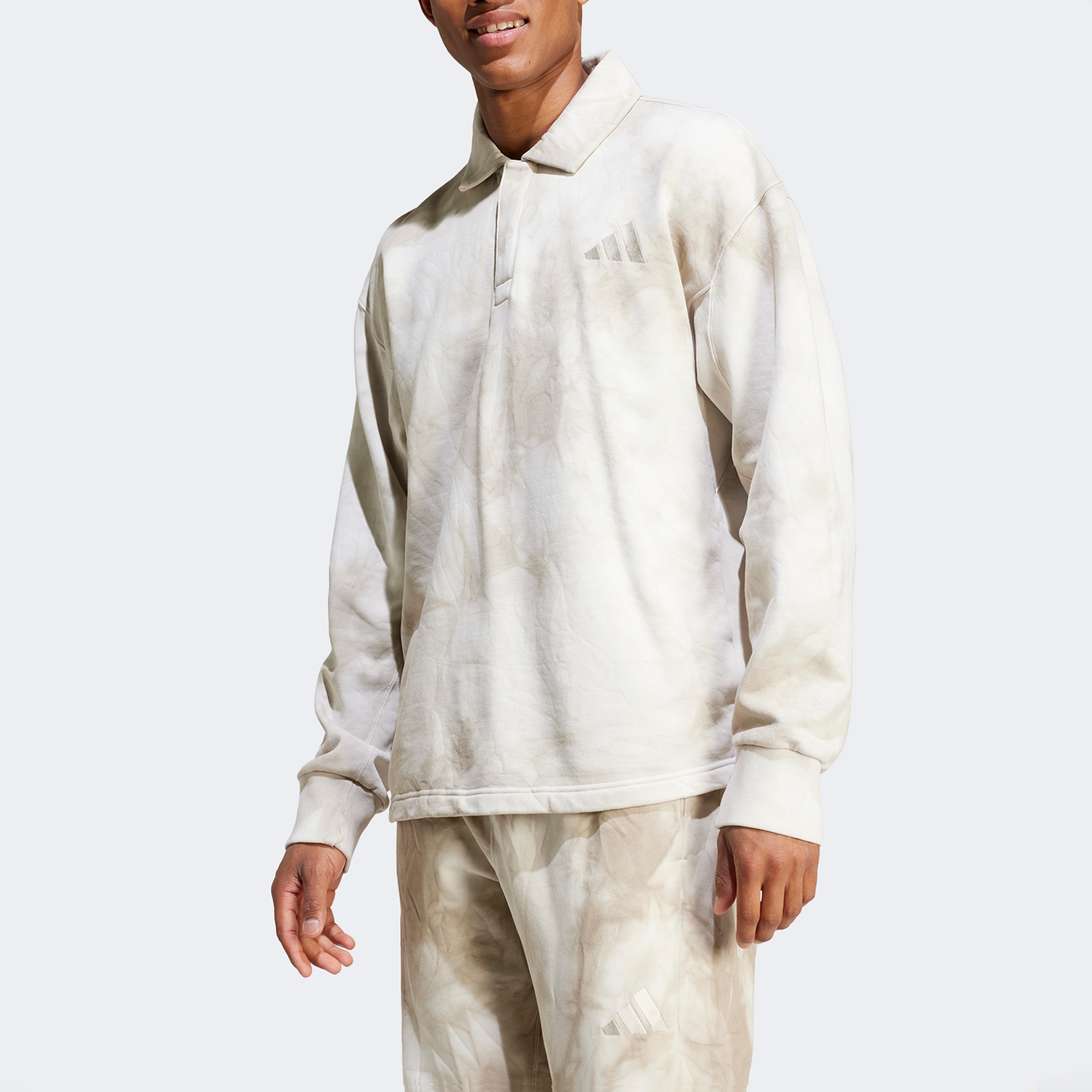 adidas All Szn Fleece Wash  Erkek Bej Hoodie