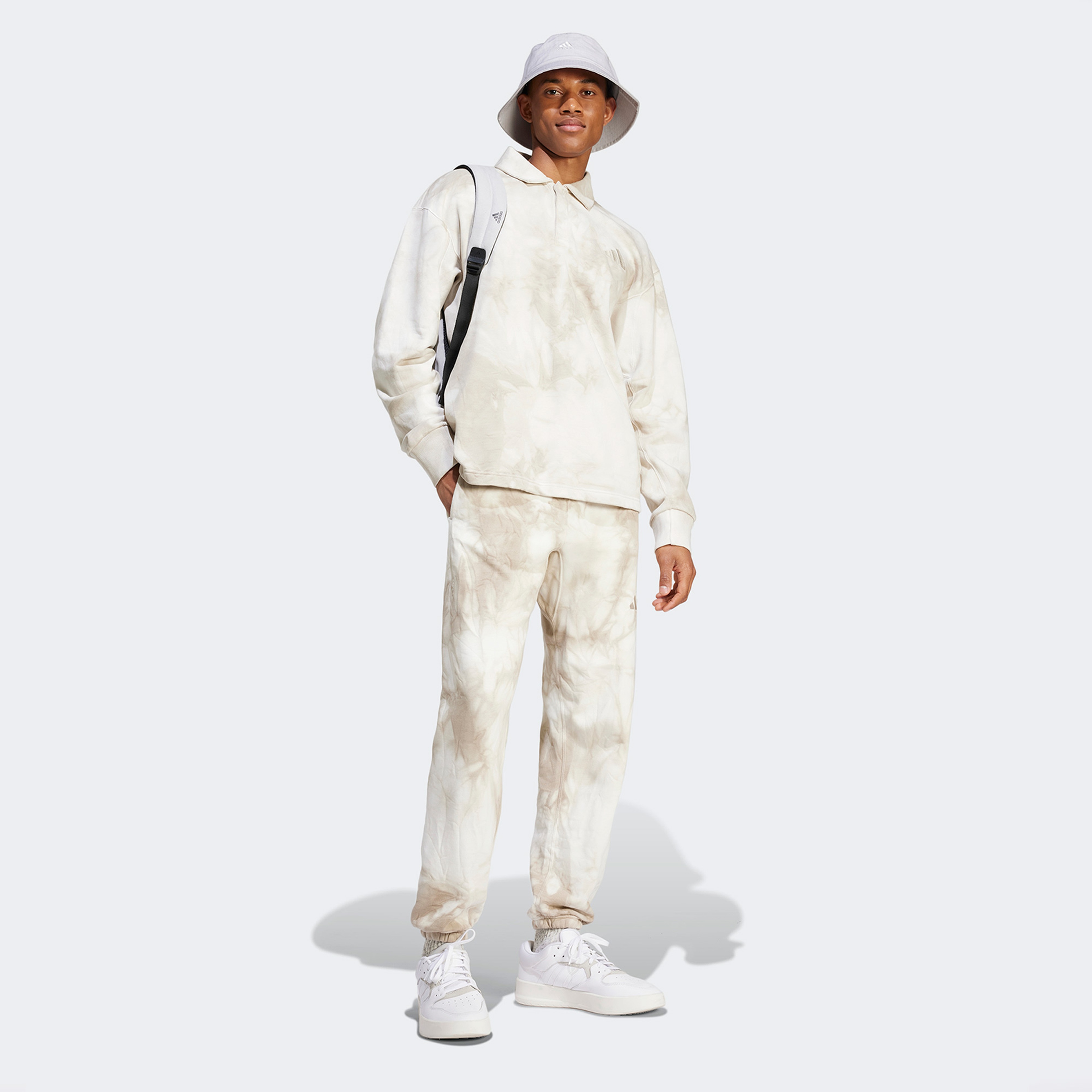 adidas All Szn Fleece Wash  Erkek Bej Hoodie