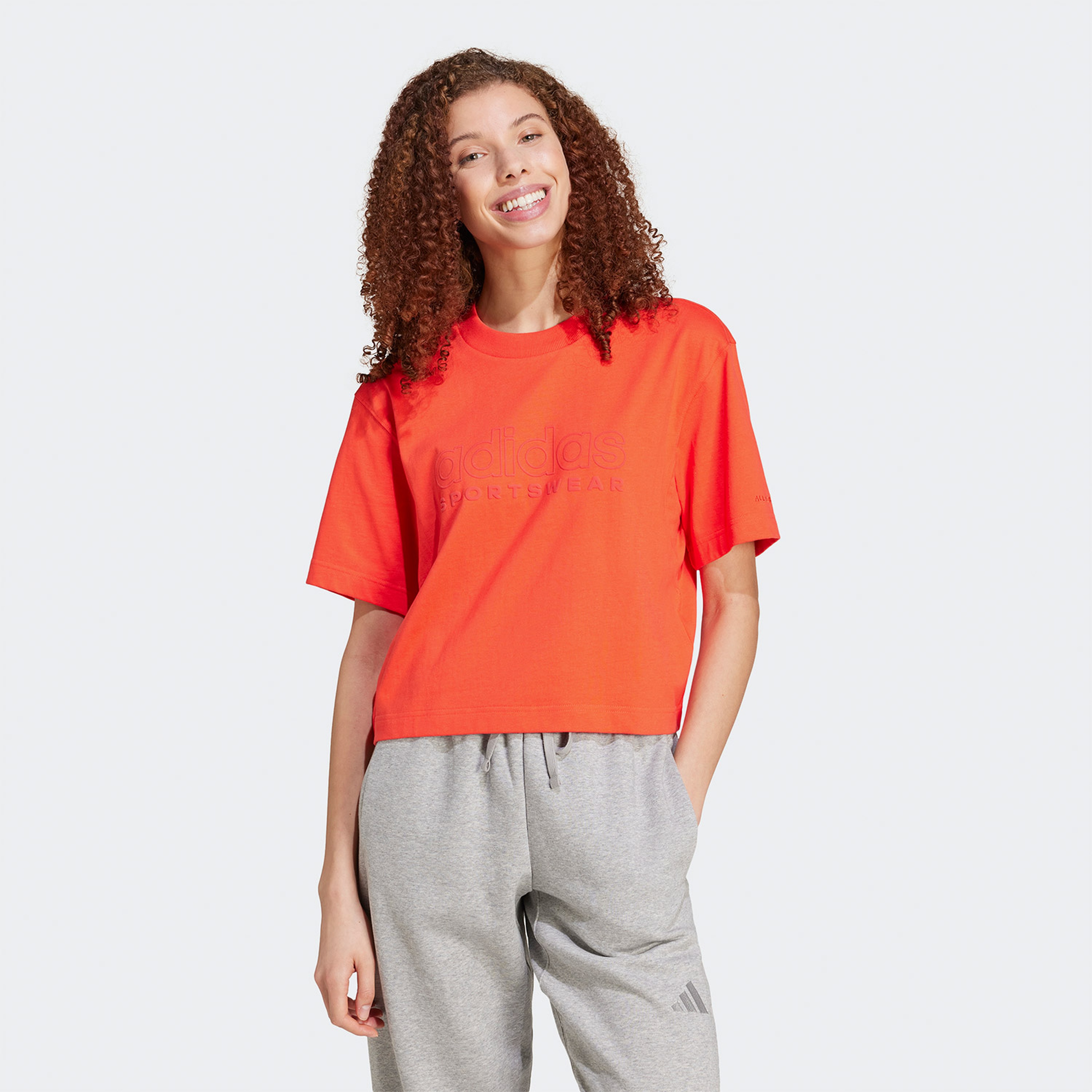 adidas All Szn Graphic Loose Kadın Turuncu T-Shirt