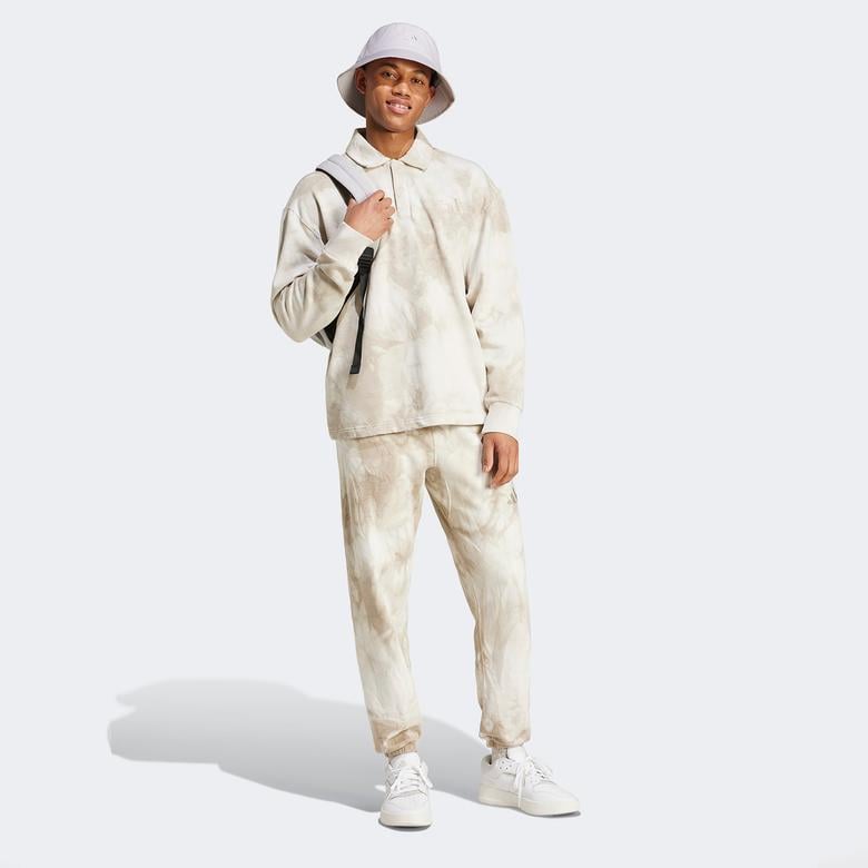 adidas All SZN Fleece Wash Erkek Bej Eşofman Altı