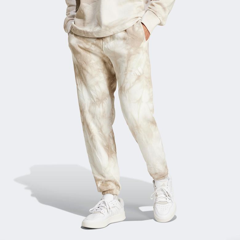 adidas All SZN Fleece Wash Erkek Bej Eşofman Altı