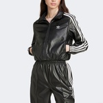 adidas Firebird Pleather Tt Kadın Siyah Eşofman Üstü