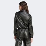 adidas Firebird Pleather Tt Kadın Siyah Eşofman Üstü