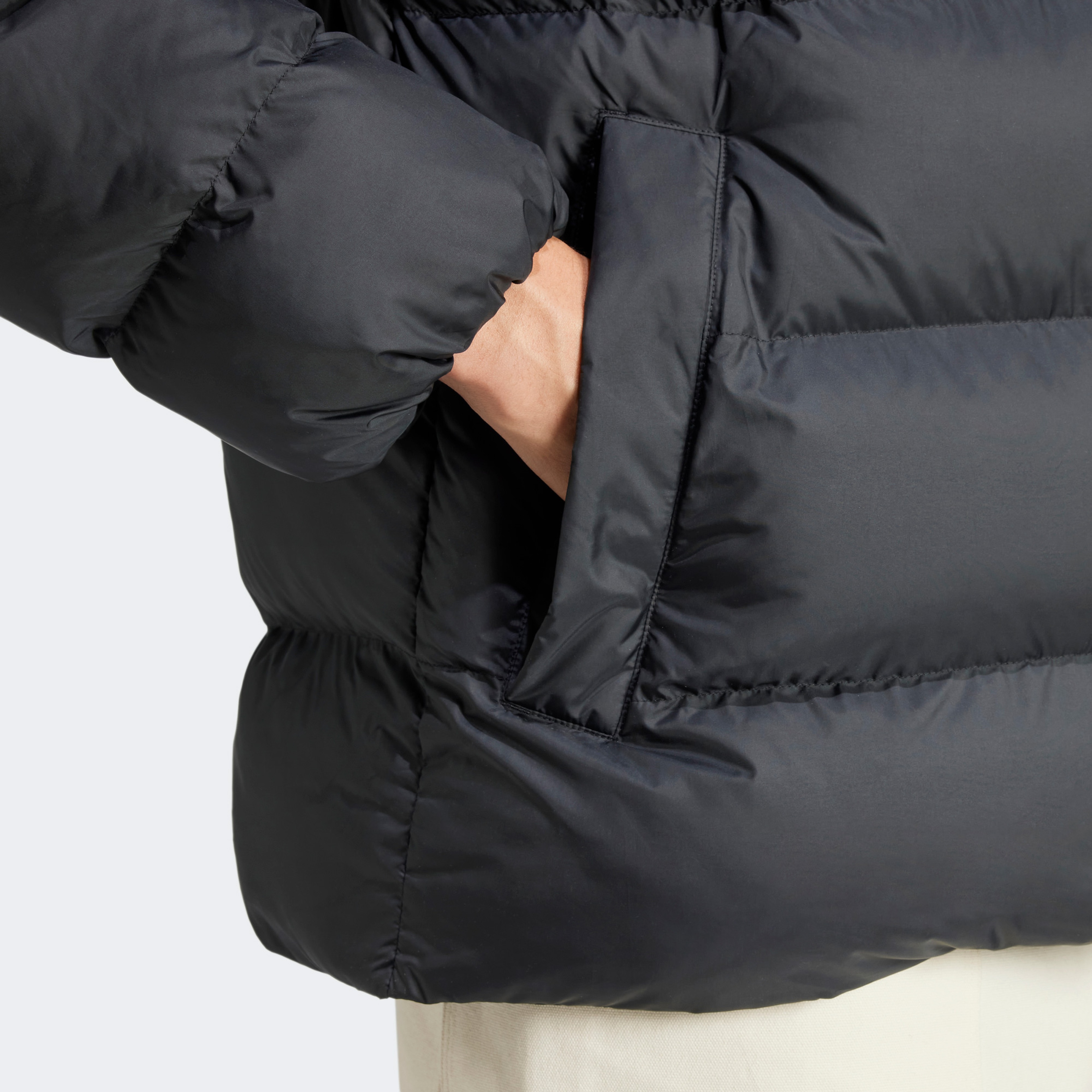 adidas Originals Tonal Hooded Puffer Dolgulu Erkek Siyah Mont