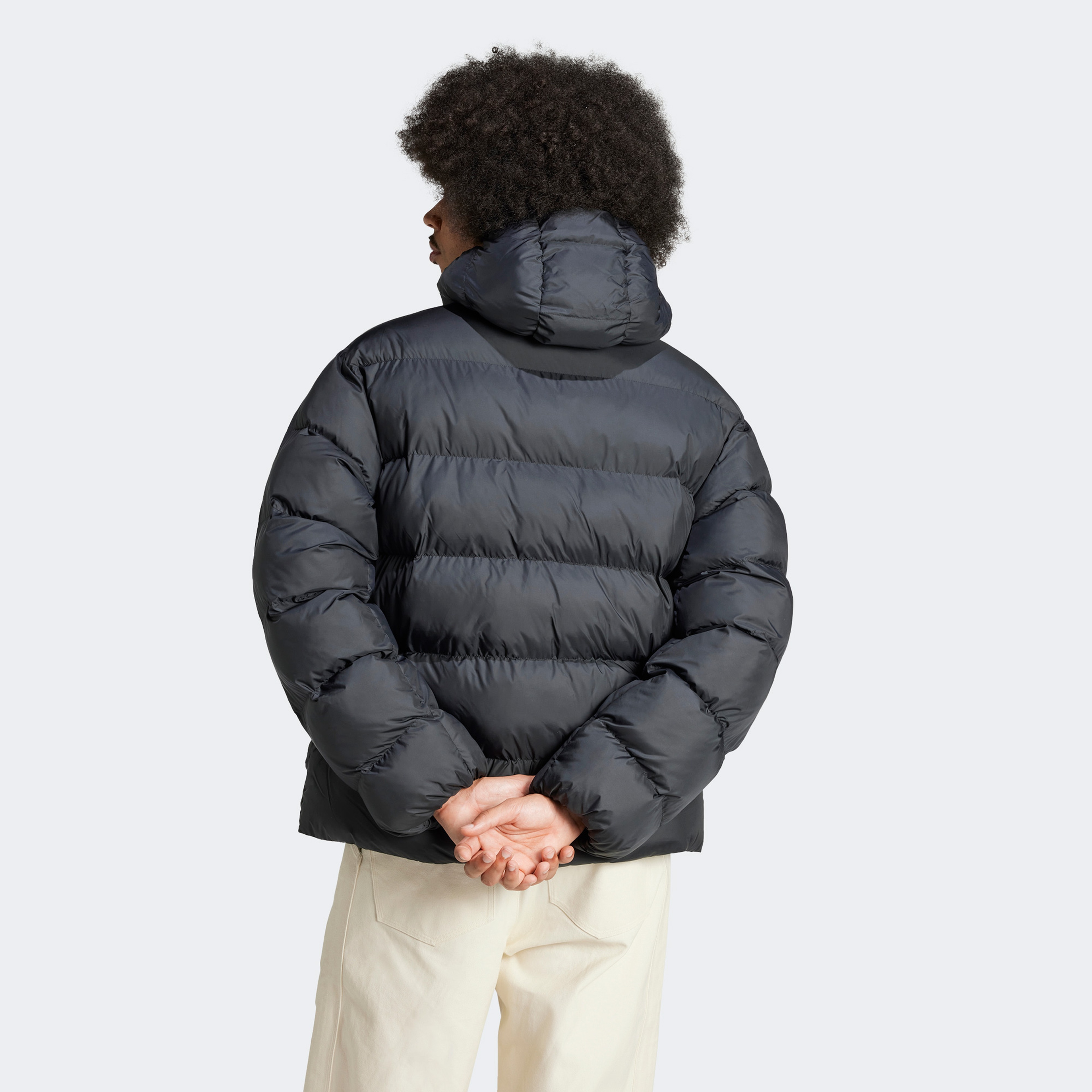 adidas Originals Tonal Hooded Puffer Dolgulu Erkek Siyah Mont