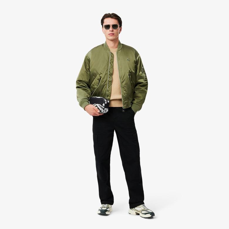 The Blend Erkek Baskılı Monogram Siyah Postacı Çantası