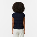 Kadın Kapitone Regular Fit Dik Yaka Çift Taraflı Lacivert Yelek