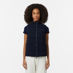 Kadın Kapitone Regular Fit Dik Yaka Çift Taraflı Lacivert Yelek