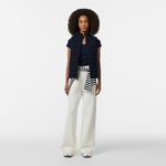 Kadın Kapitone Regular Fit Dik Yaka Çift Taraflı Lacivert Yelek