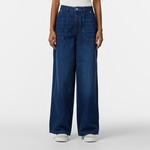 Kadın Wide Fit Mavi Jean Pantolon