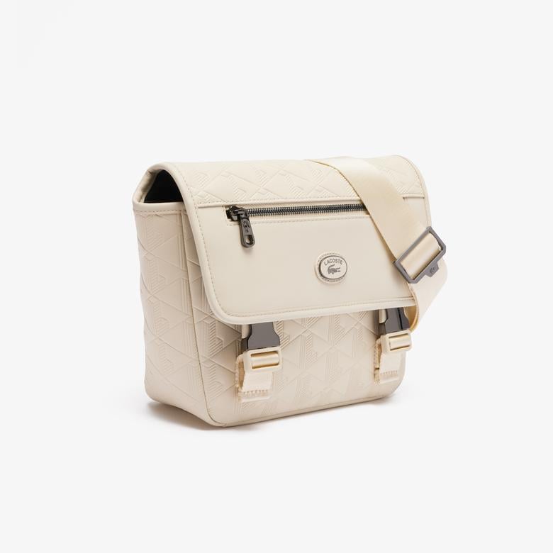 Nomogramme Erkek Monogram Krem Postacı Çantası