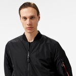 Alpha Industries  Reversible Onion Quilted Ma-1 Flight Unisex Siyah Ceket