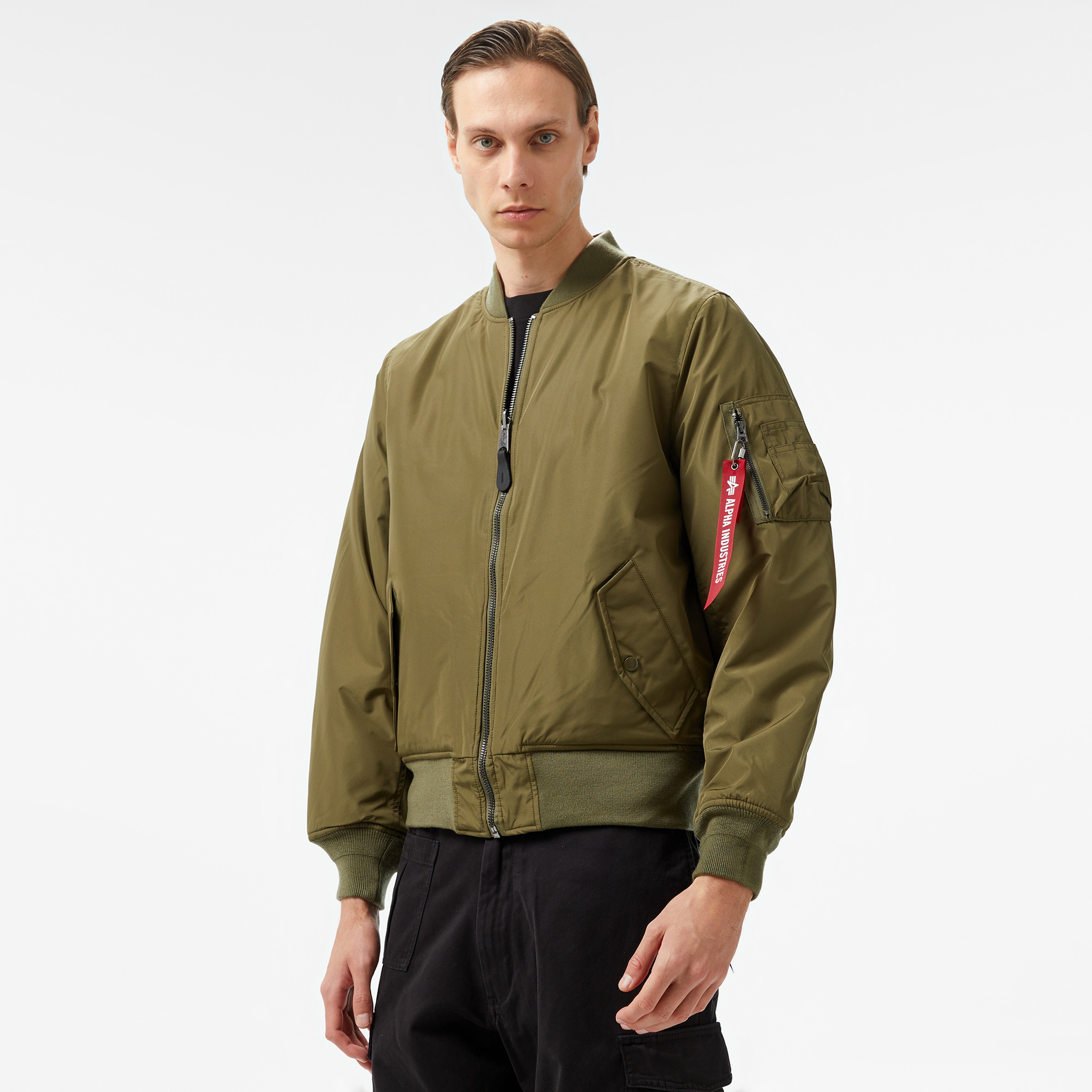 Alpha Industries Reversible Onion Quilted Ma-1 Flight Unisex Yeşil Ceket