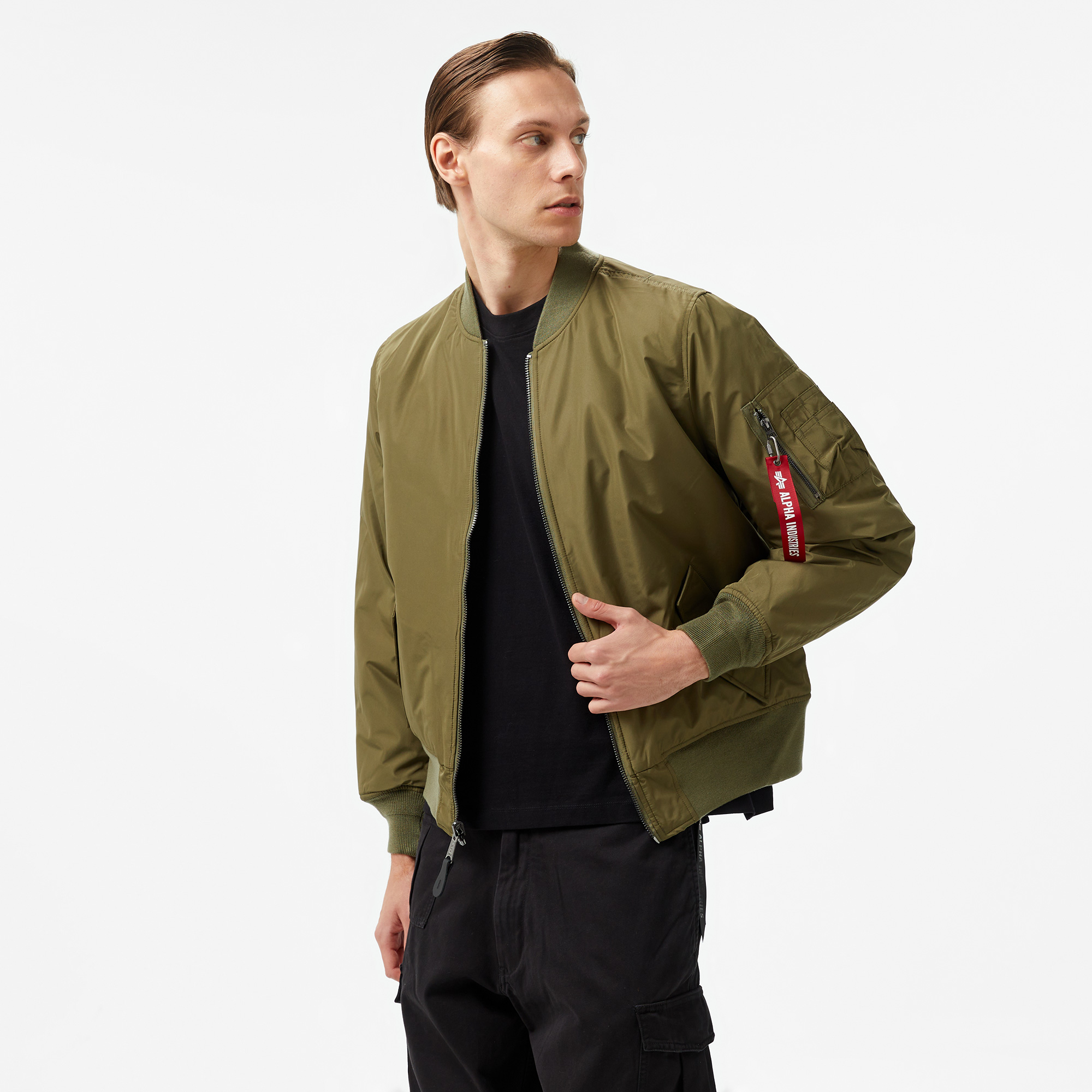Alpha Industries Reversible Onion Quilted Ma-1 Flight Unisex Yeşil