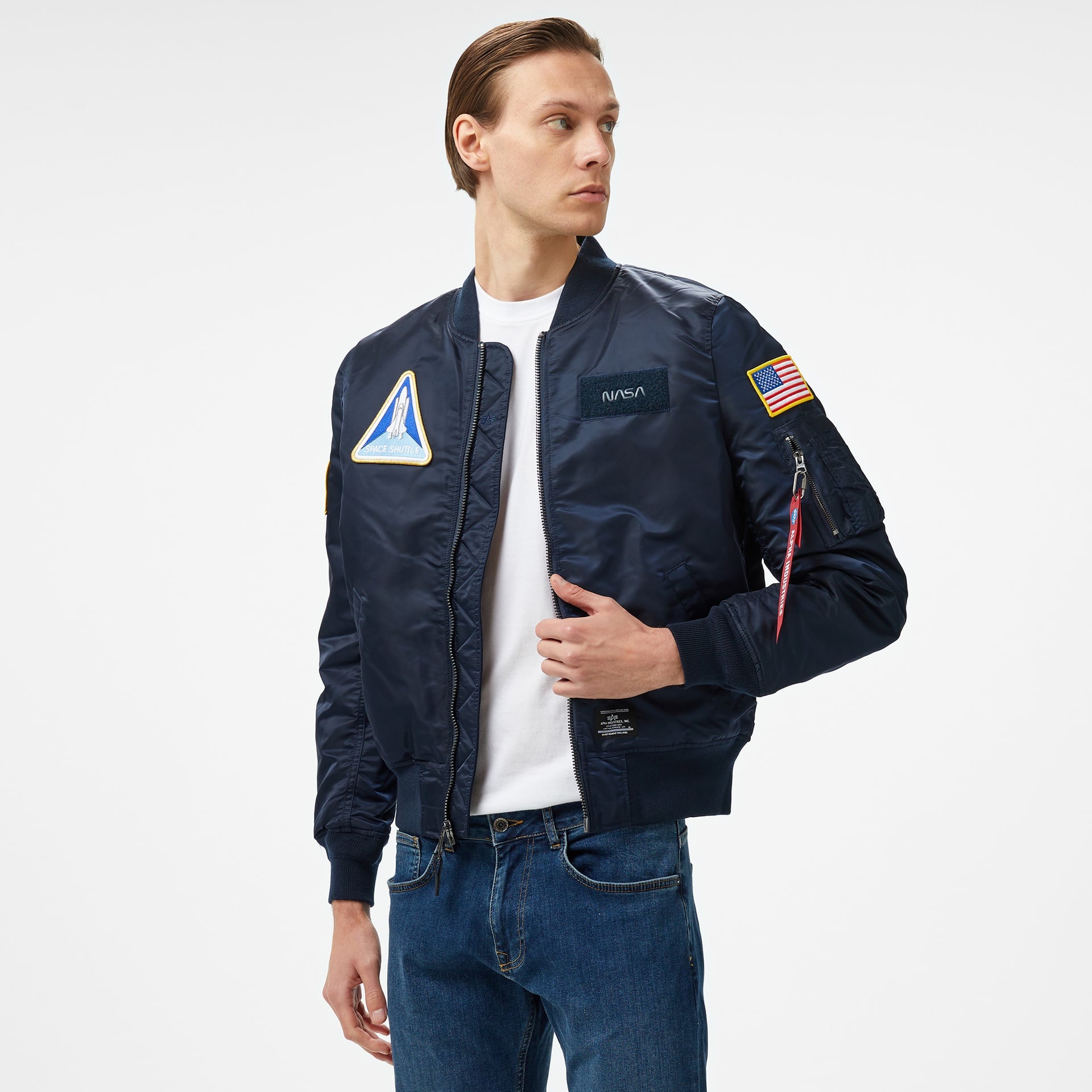 Alpha Industries Unisex Hals Gaiter ALS – Vielseitiger Halstuch-Schal Mit Logoprint Und Gesteppten Nähten, One Size