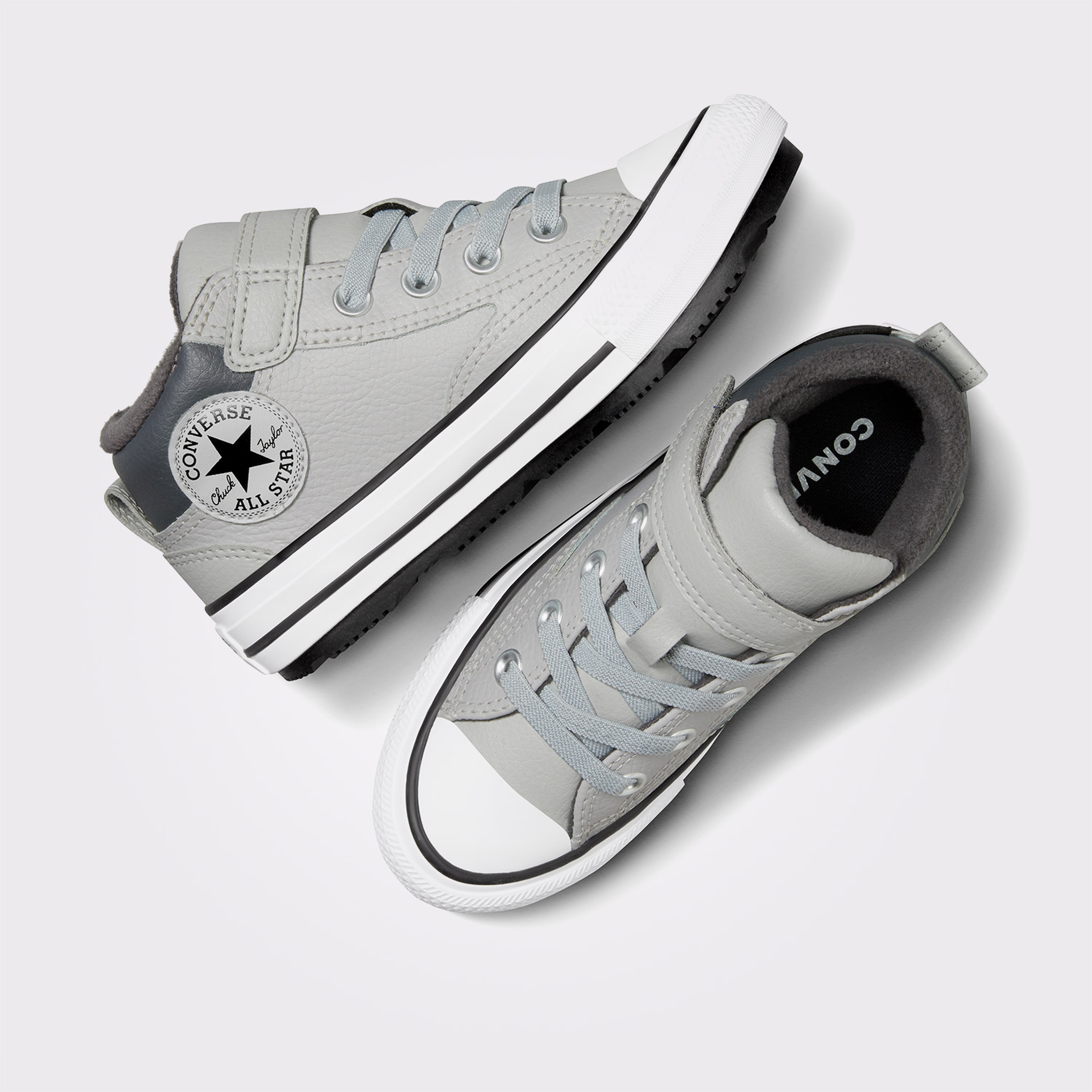 Converse Chuck Taylor All Star Malden Street Çocuk Gri Deri Sneaker
