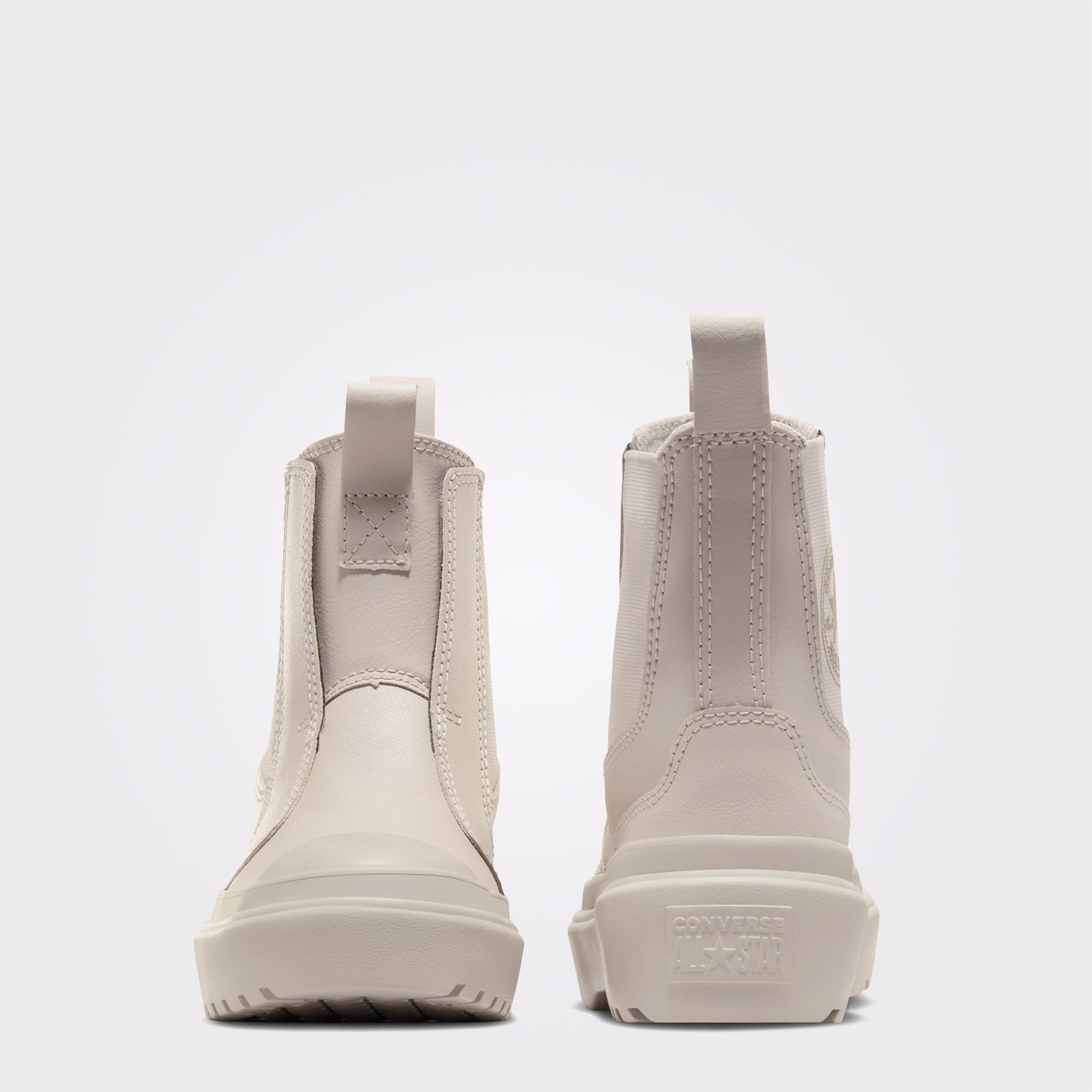 Converse Chuck Taylor All Star Chelsea Lugged Çocuk Krem Deri Platform Bot