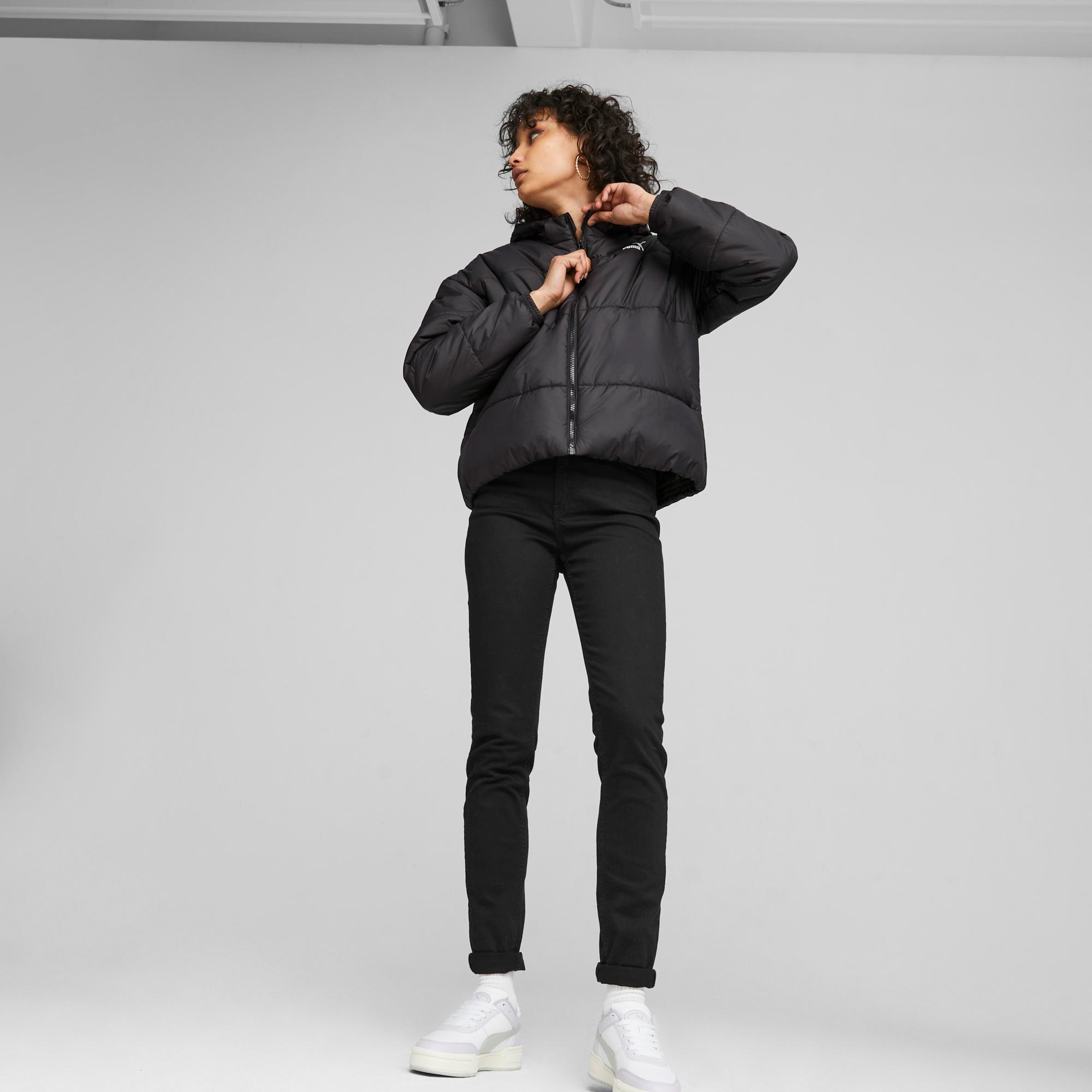 Puma Classics Padded Kadın Siyah Mont