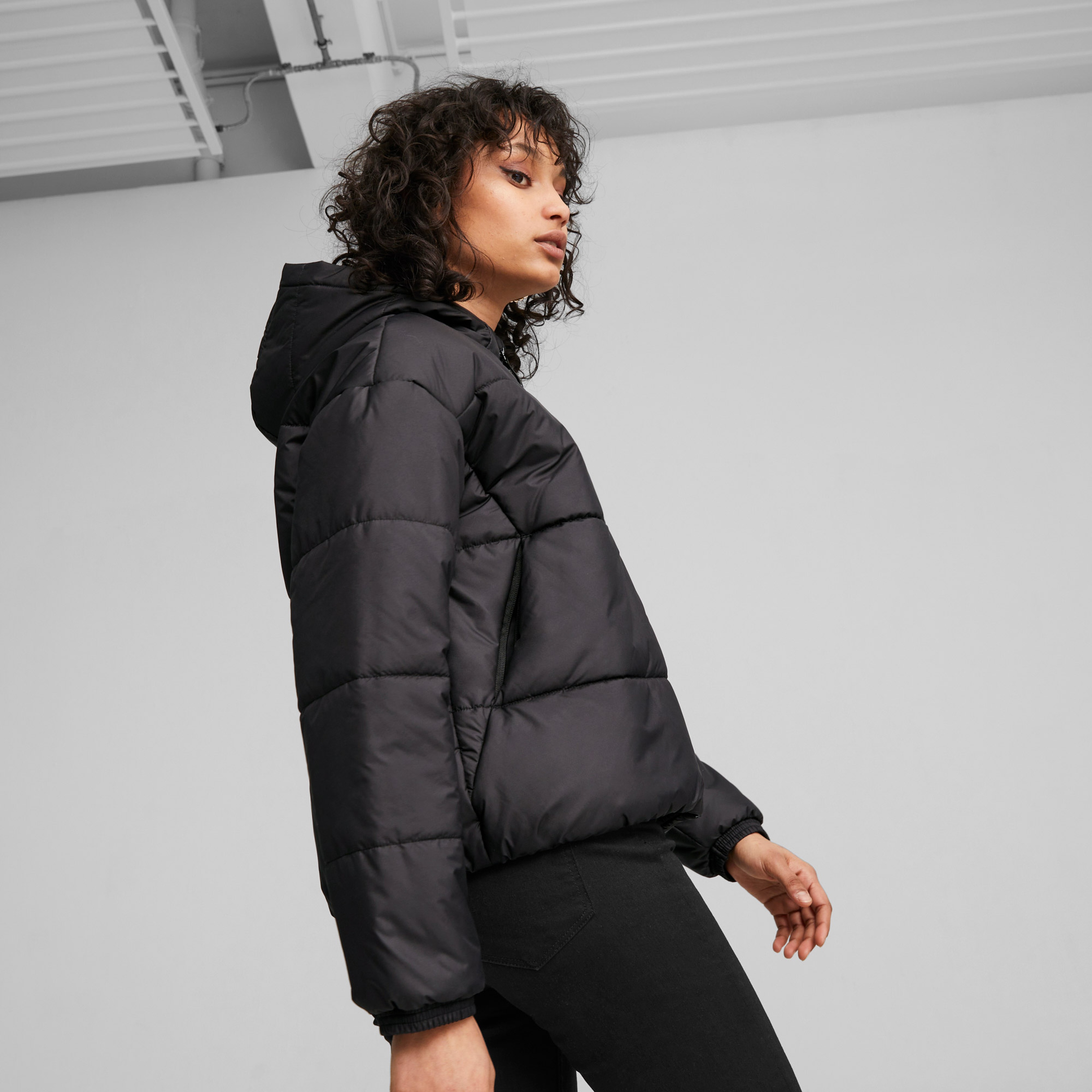 Puma Classics Padded Kadın Siyah Mont