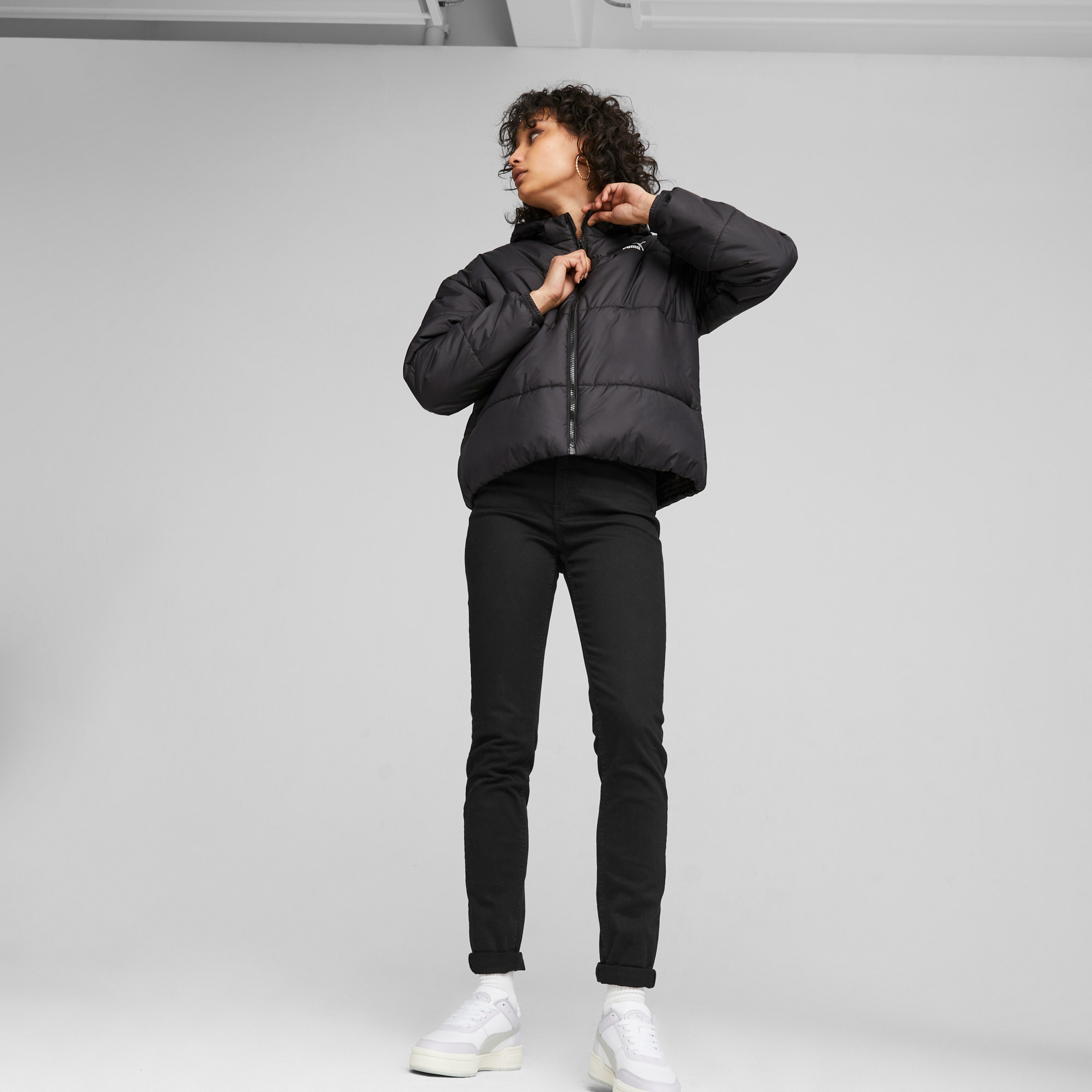 Puma Classics Padded Kadın Siyah Mont